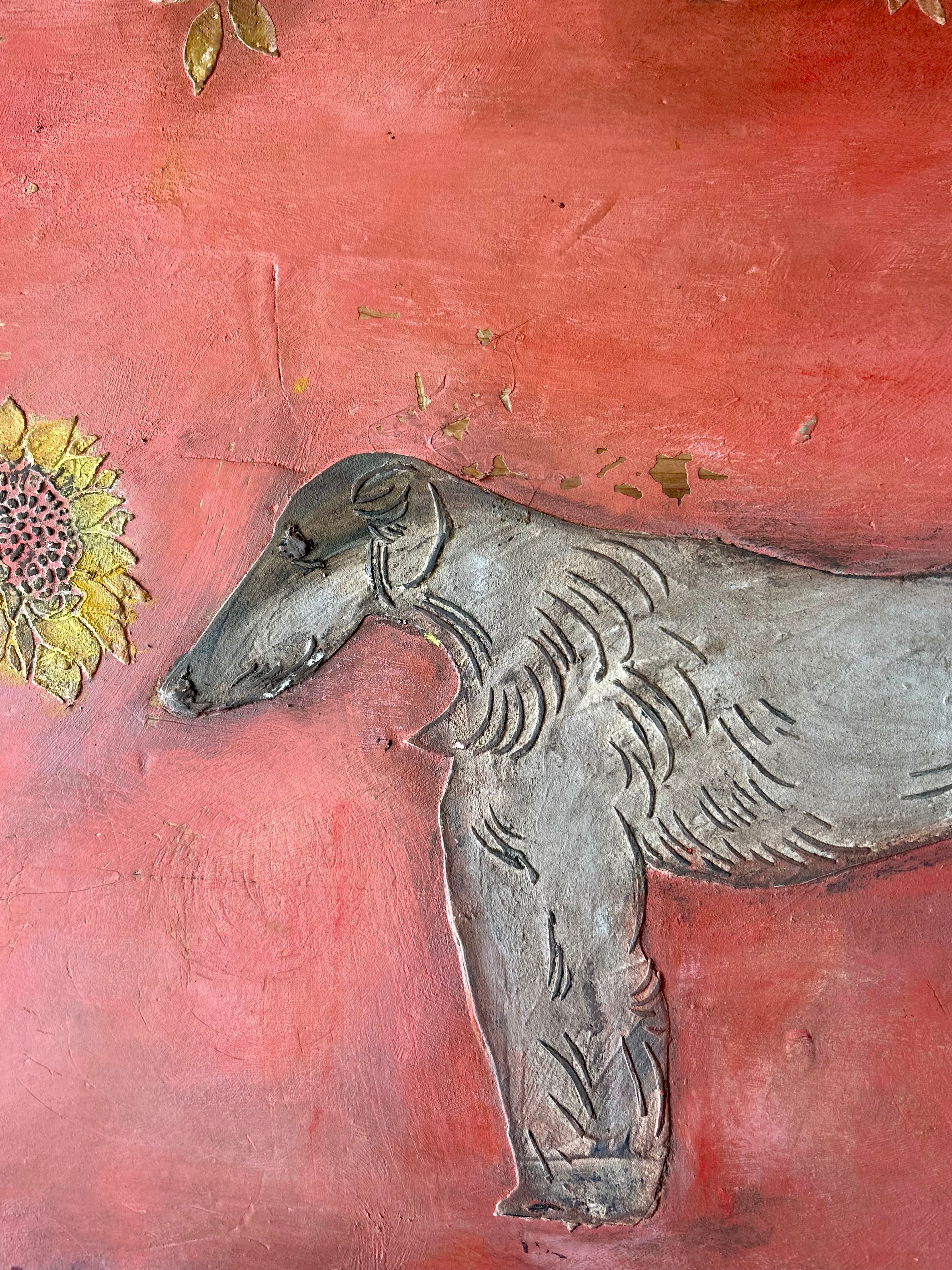 Vintage Painted Bloomsbury Inspired Hound Coffee Table