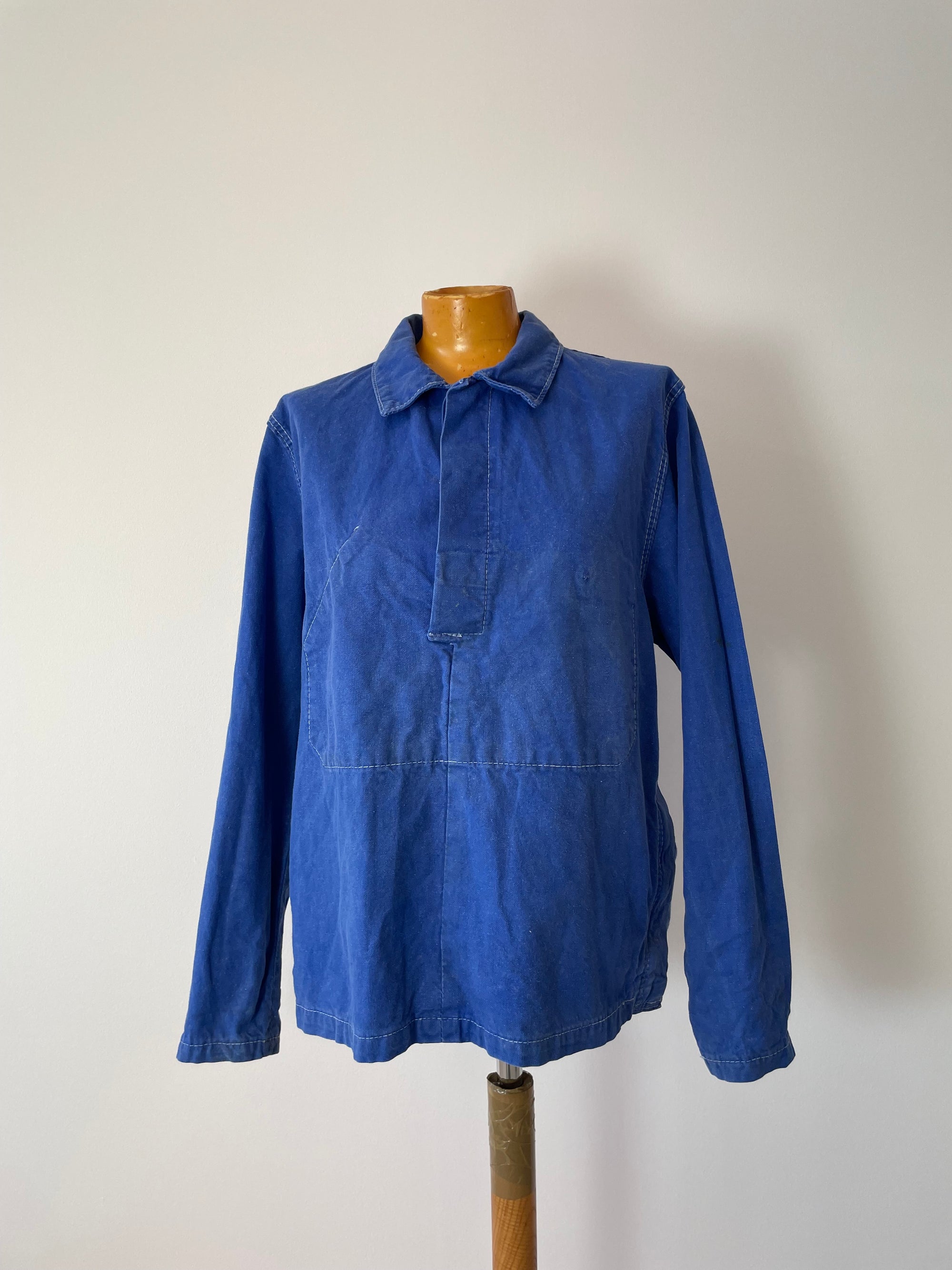 Vintage French Smock Workwear Top