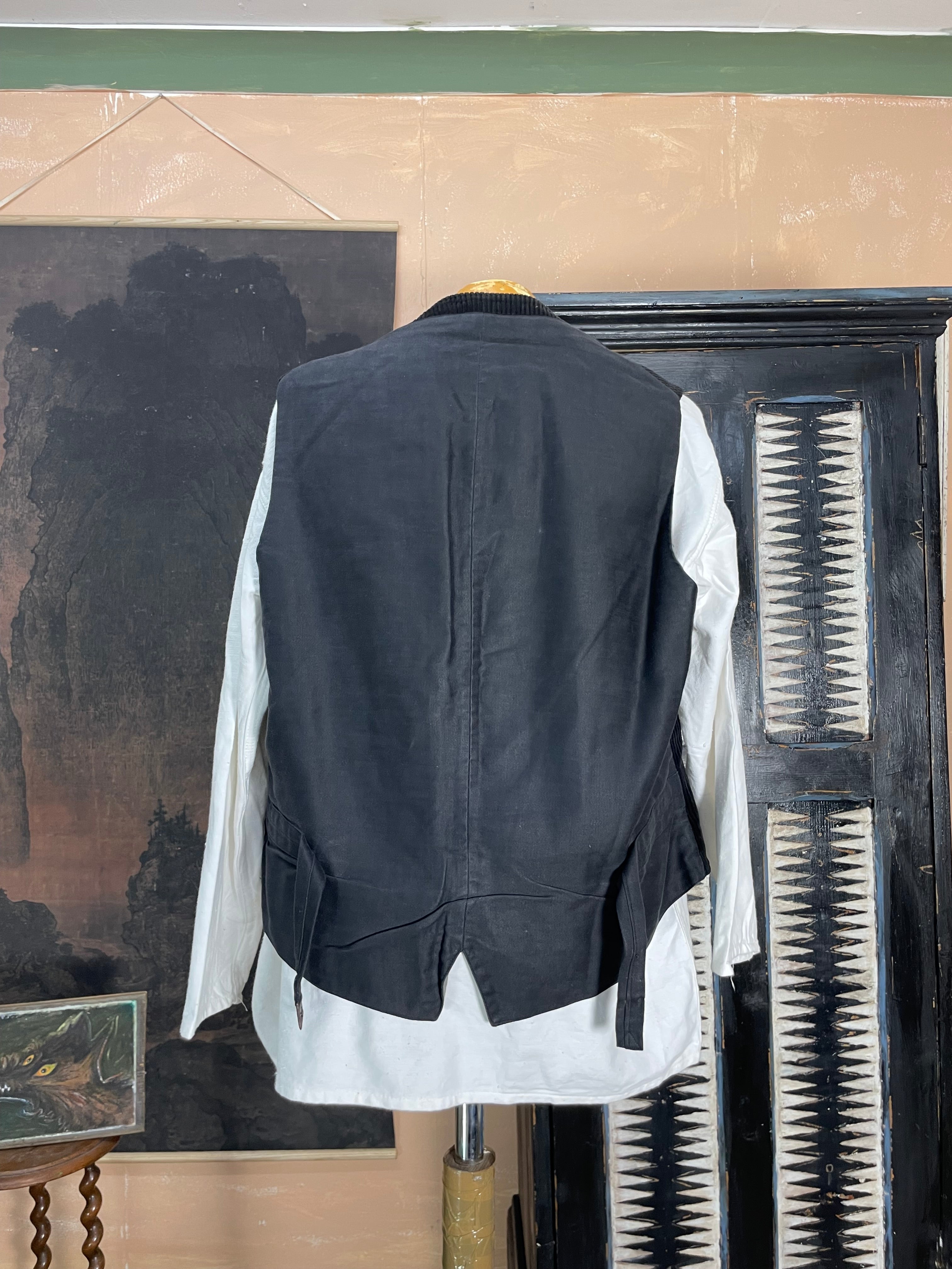 Vintage 1950s French Corduroy Waistcoat