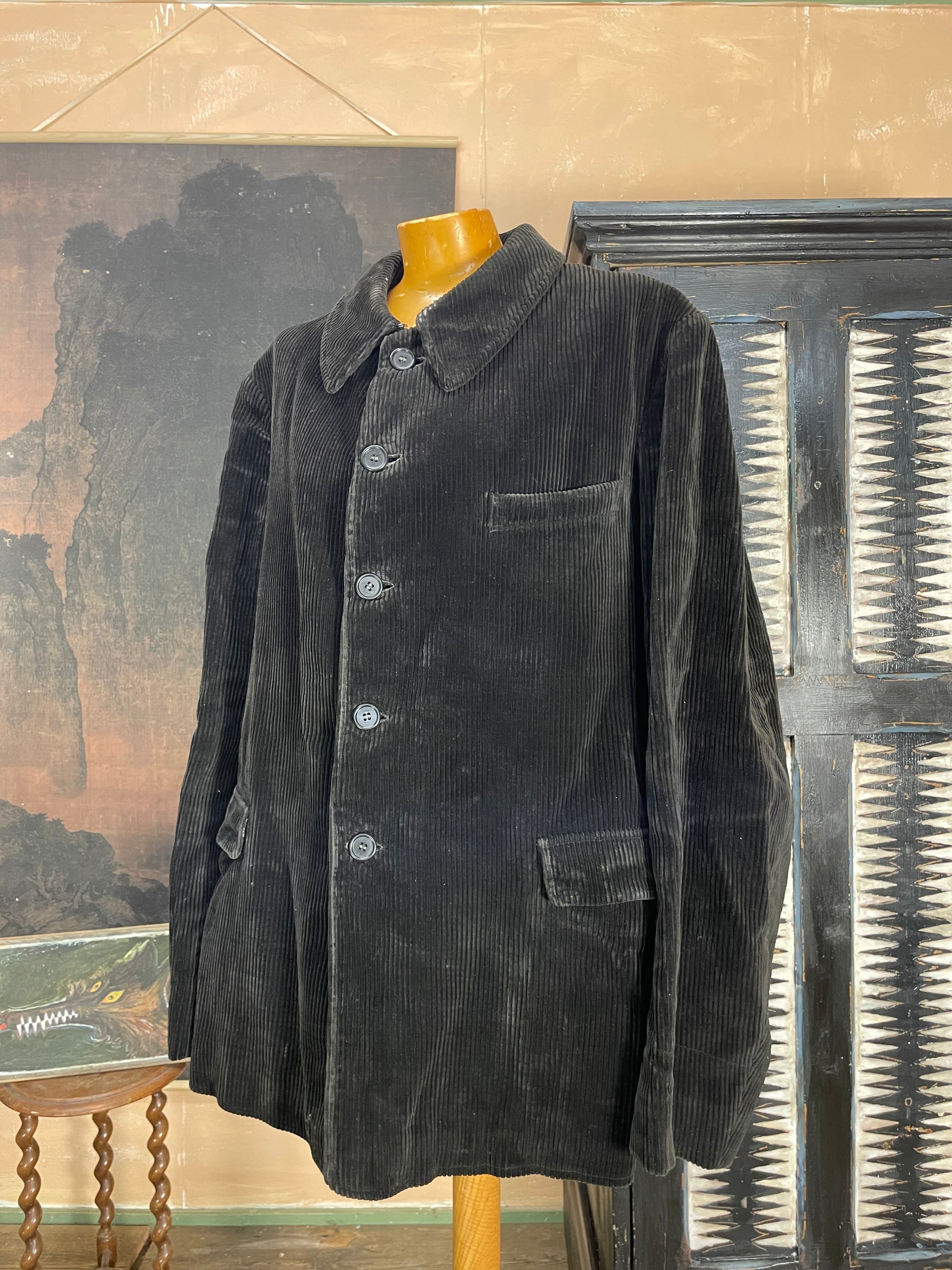 Vintage 1950s French Corduroy Workwear Jacket