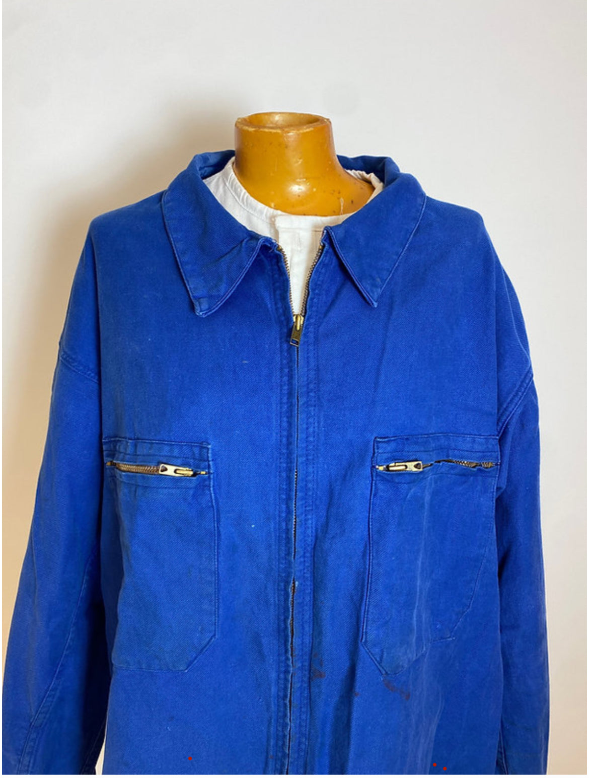 Vintage French Zip Up Chore Jacket