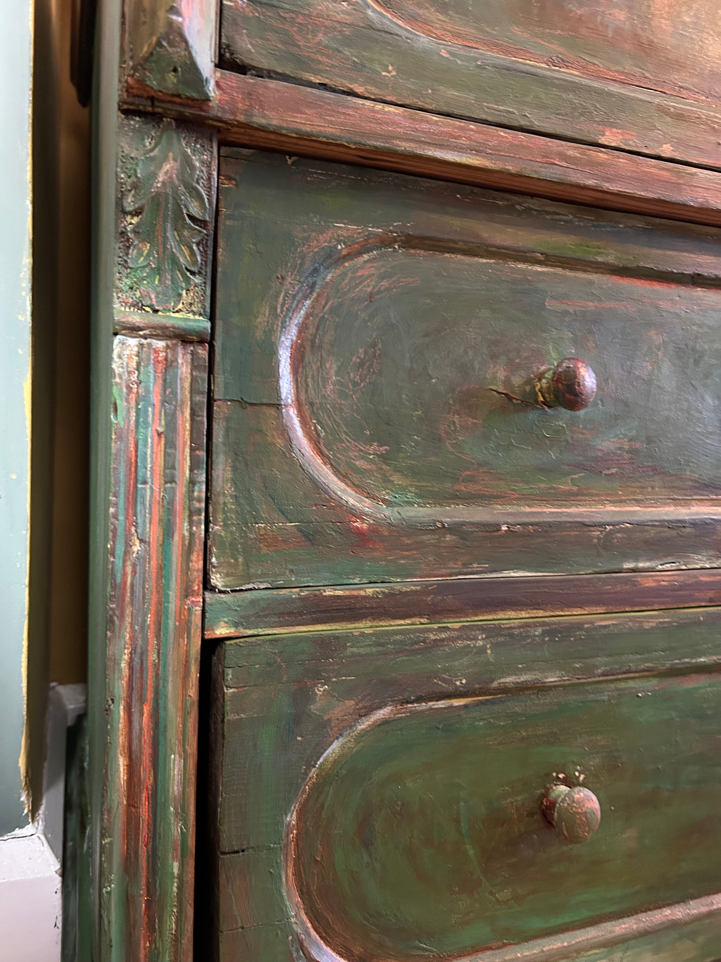 Vintage Painted Large Chest of Drawers