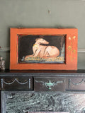 Reclaimed Door Hound Wallhanging