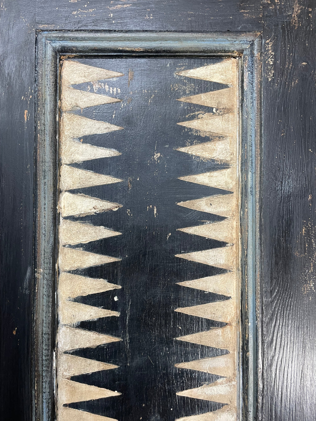 Vintage Painted Pine Folk Art Cupboard