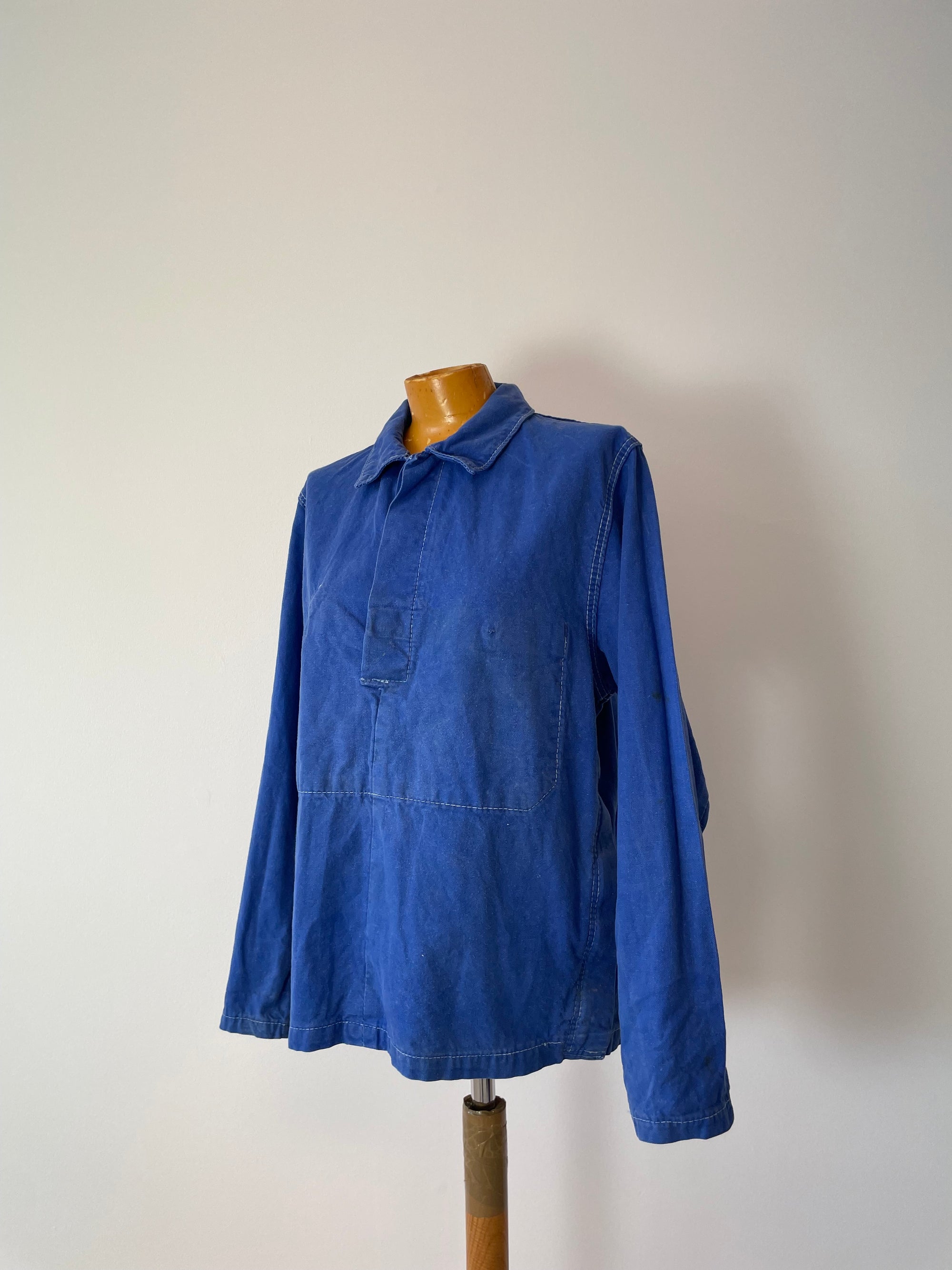 Vintage French Smock Workwear Top