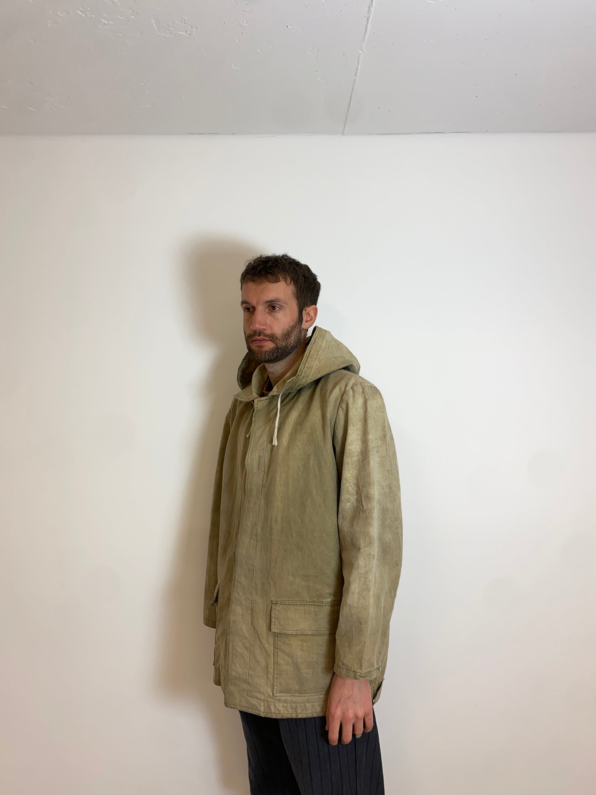 Vintage French Military Canvas Jacket