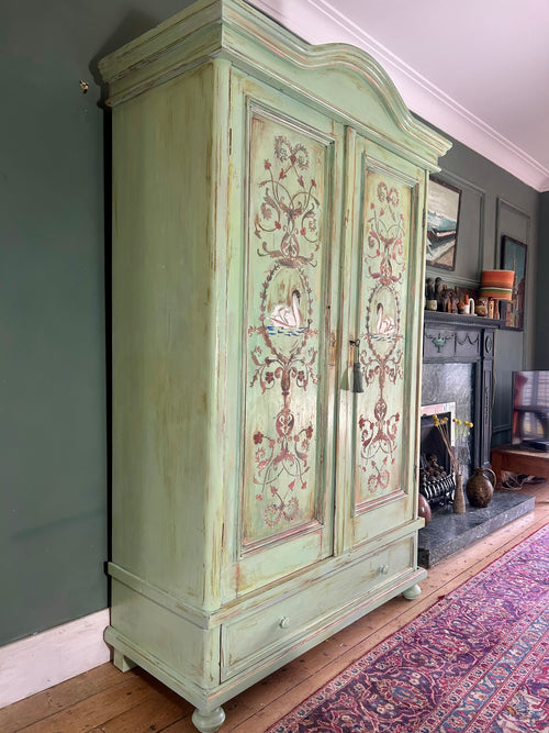 Antique French Painted wardrobe