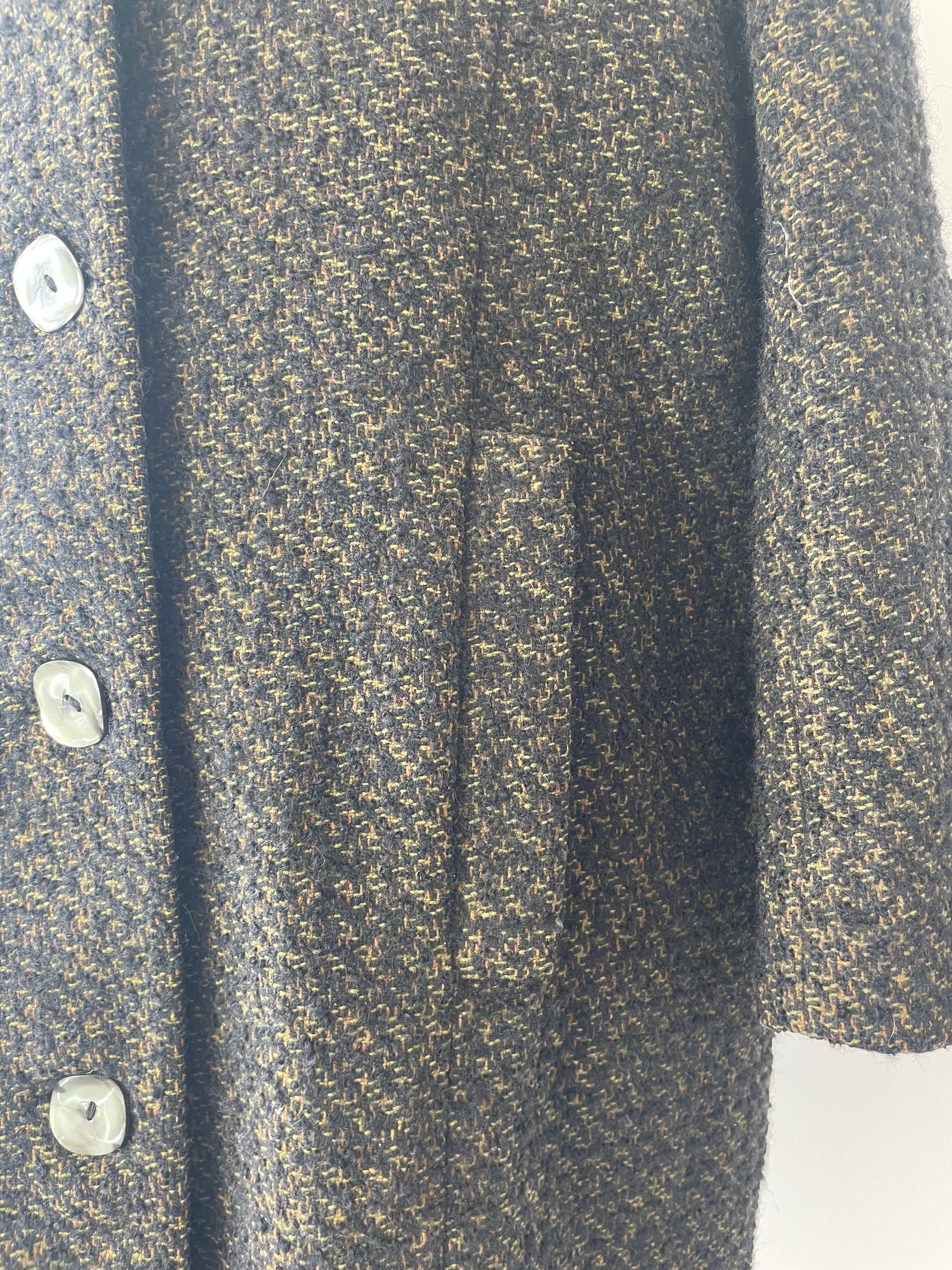 Vintage French 1930’s Tweed Overcoat