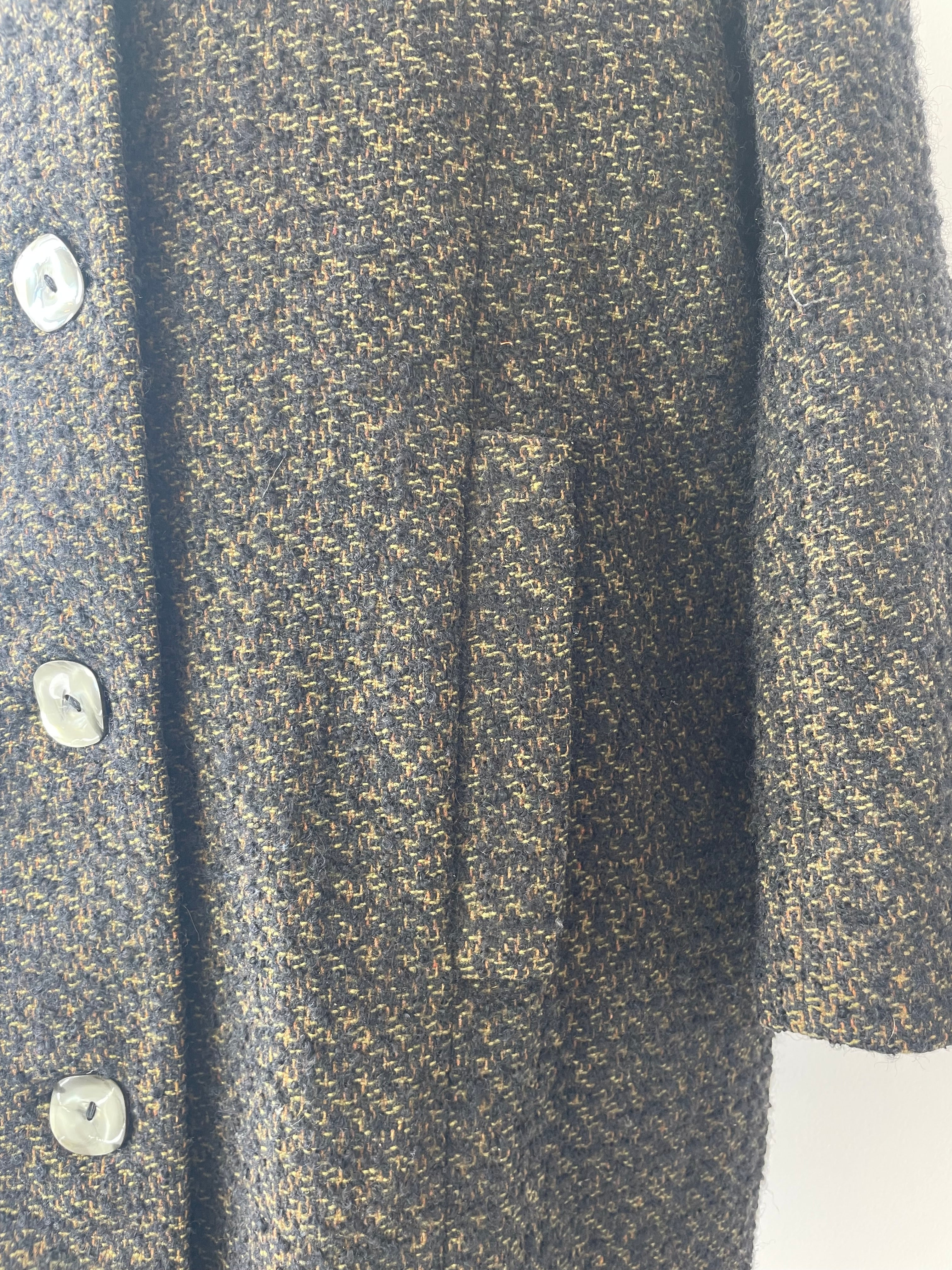 Vintage French 1930’s Tweed Overcoat