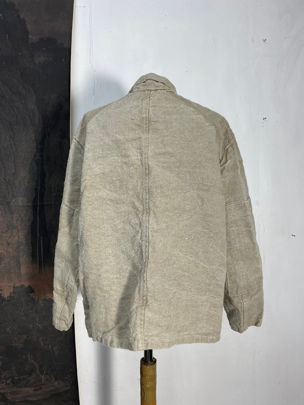 Vintage French Workwear Hemp Canvas Chore Jacket