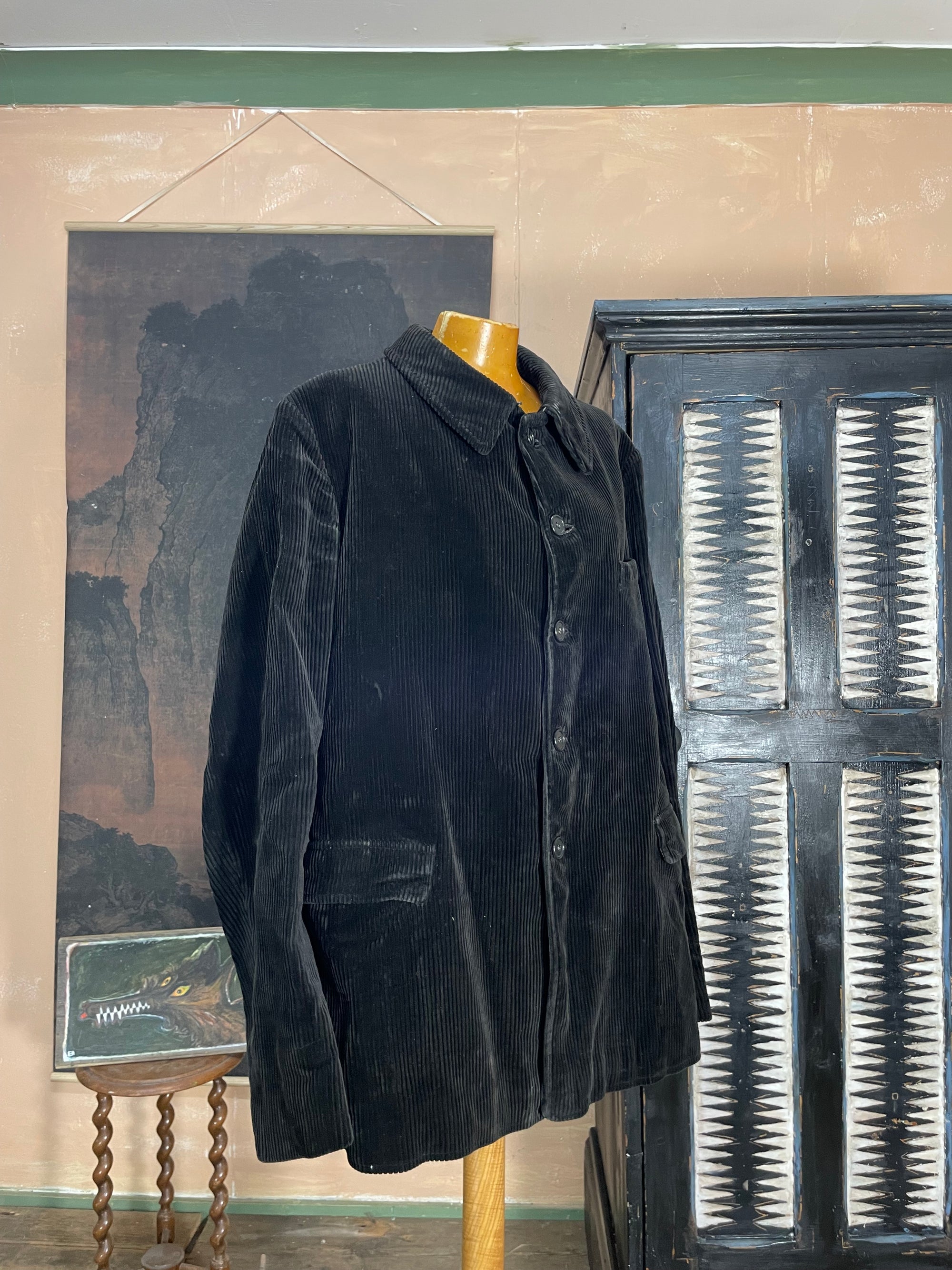 Vintage 1950s French Corduroy Workwear Jacket