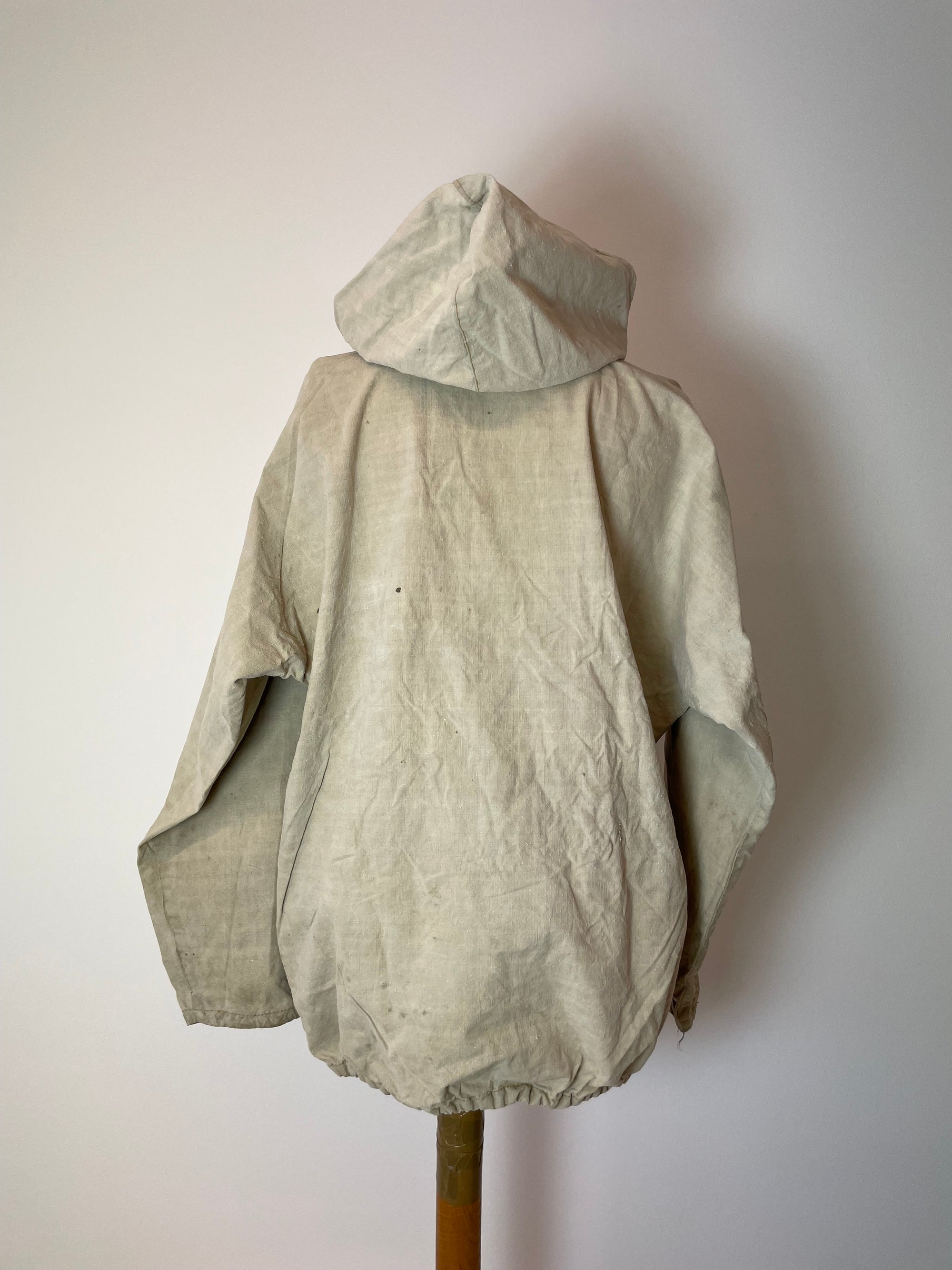 Vintage 1960s French Military Canvas Smock