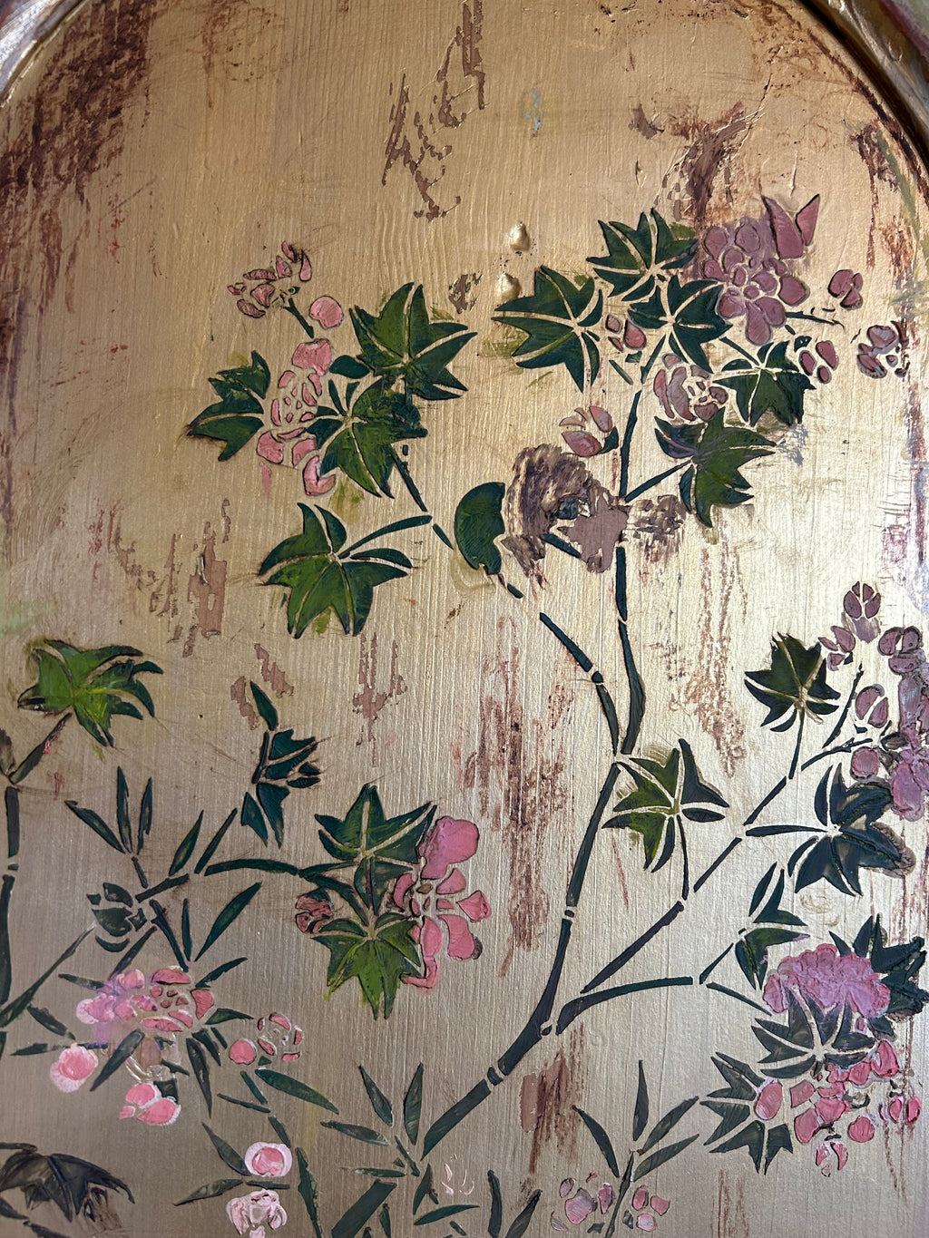 Vintage Armoire with Chinoiserie Panels