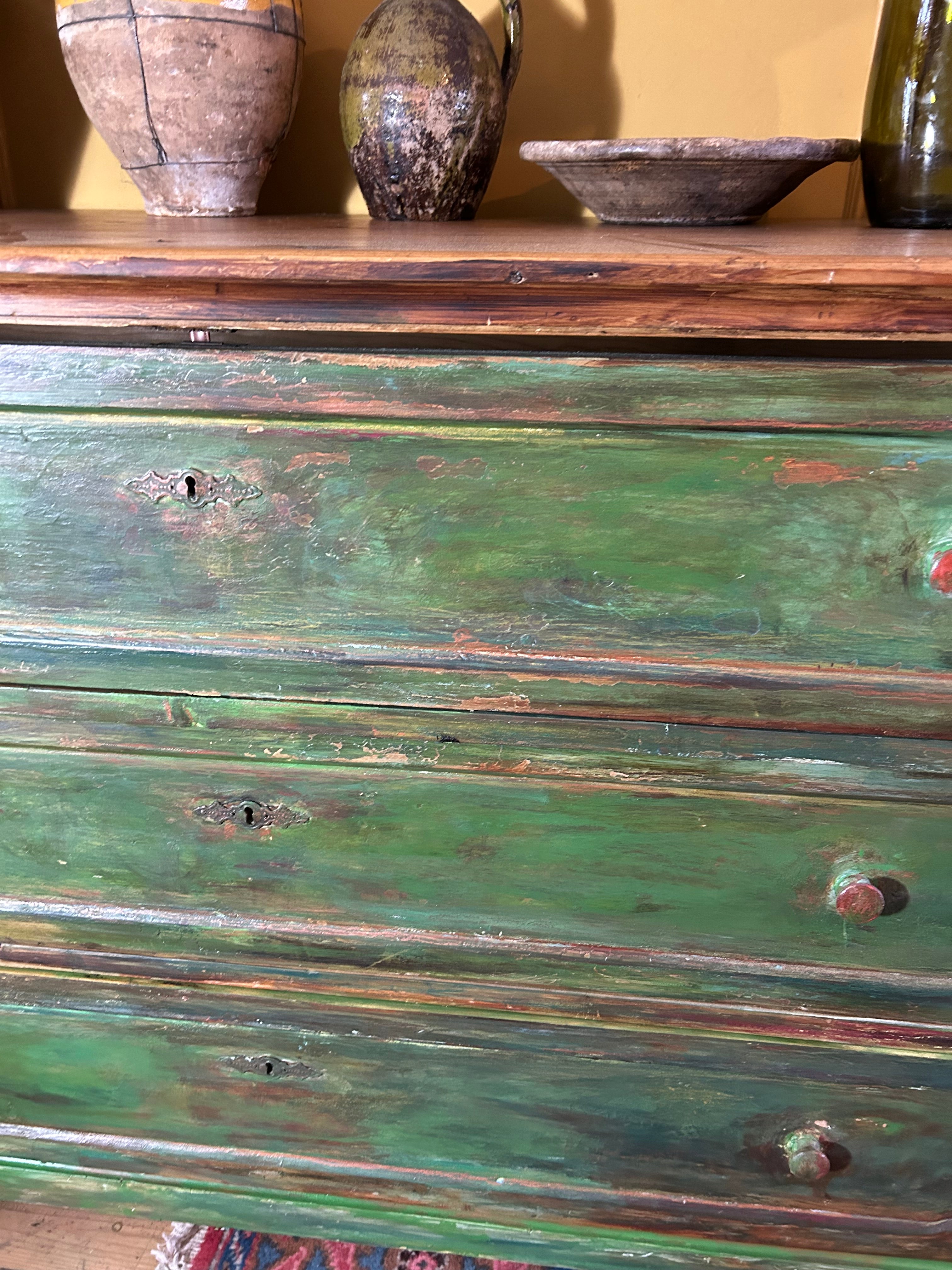 Vintage Painted Large Chest of Drawers