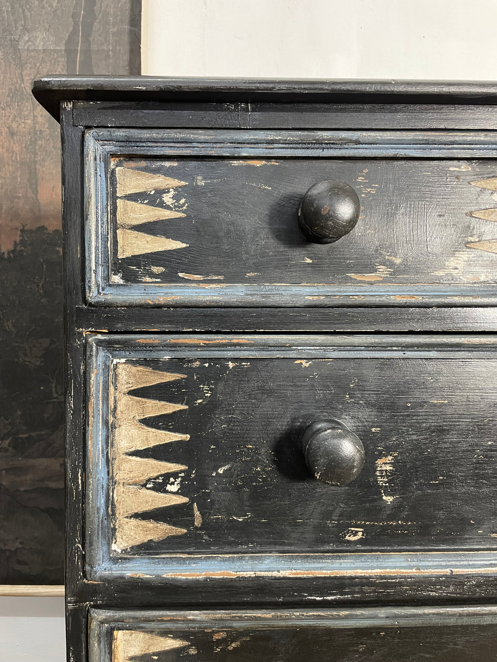 Vintage Folk Art Chest of Drawers