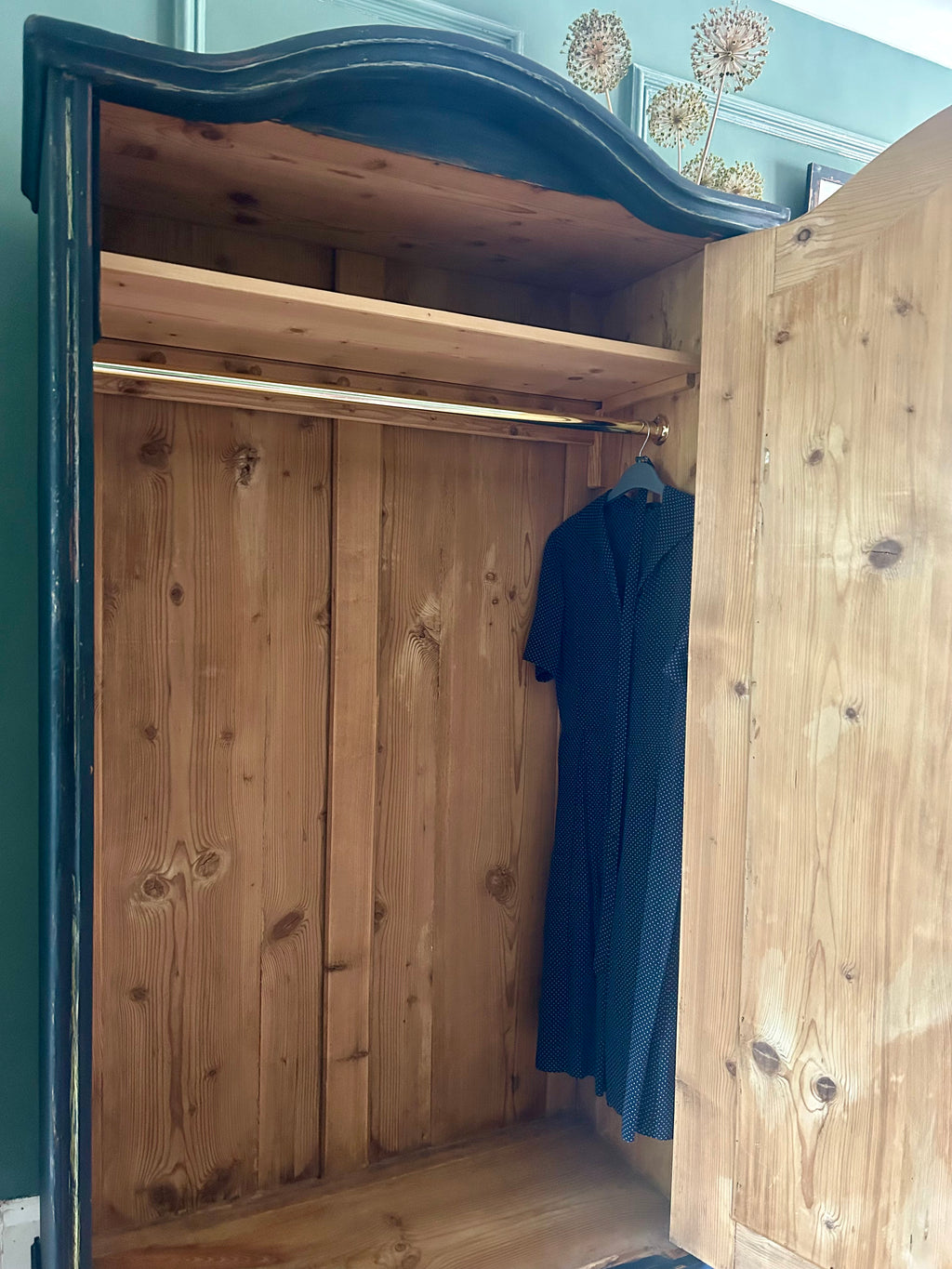 Vintage Painted Folk Art Wardrobe