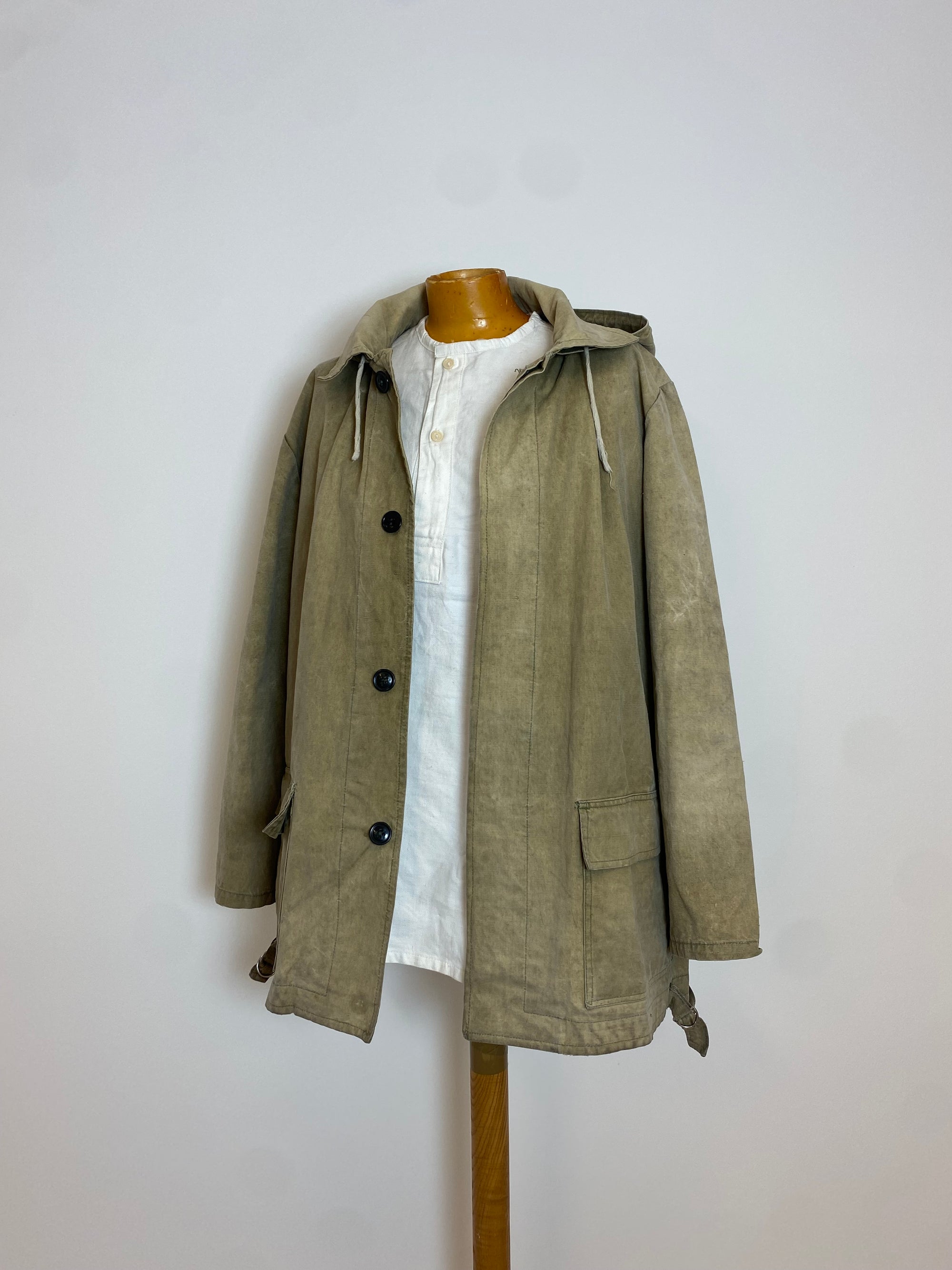 Vintage French Military Canvas Jacket