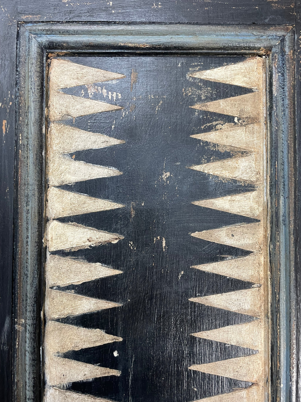 Vintage Painted Pine Folk Art Cupboard