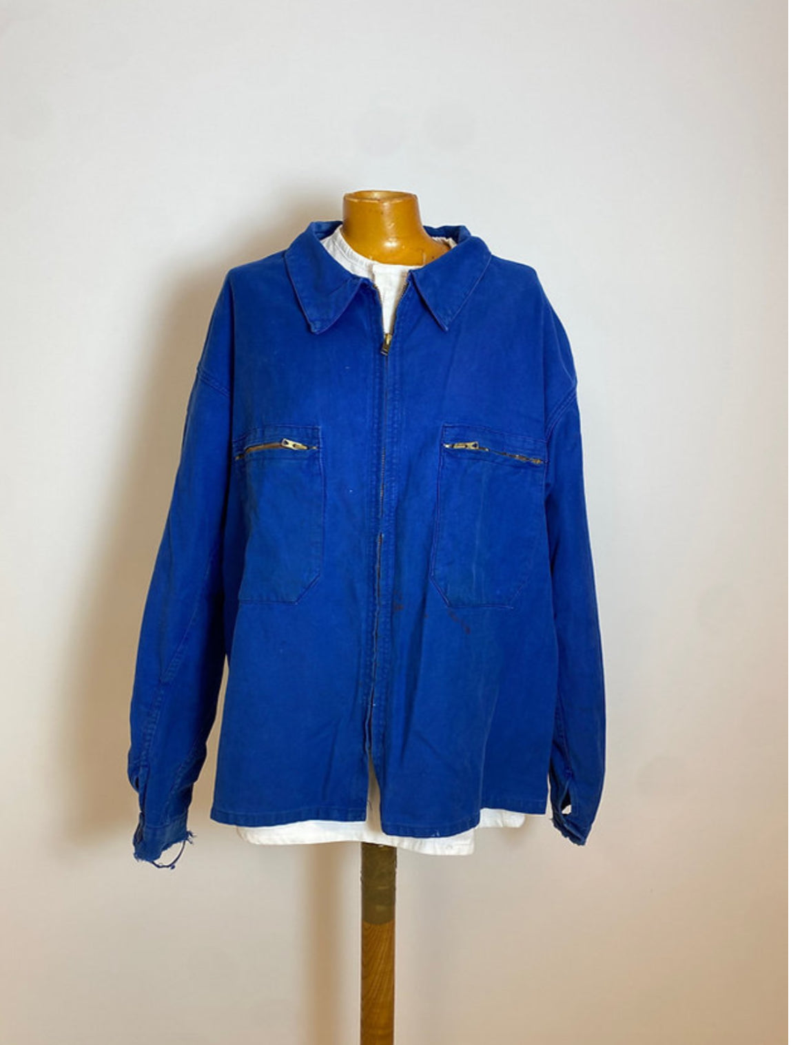 Vintage French Zip Up Chore Jacket