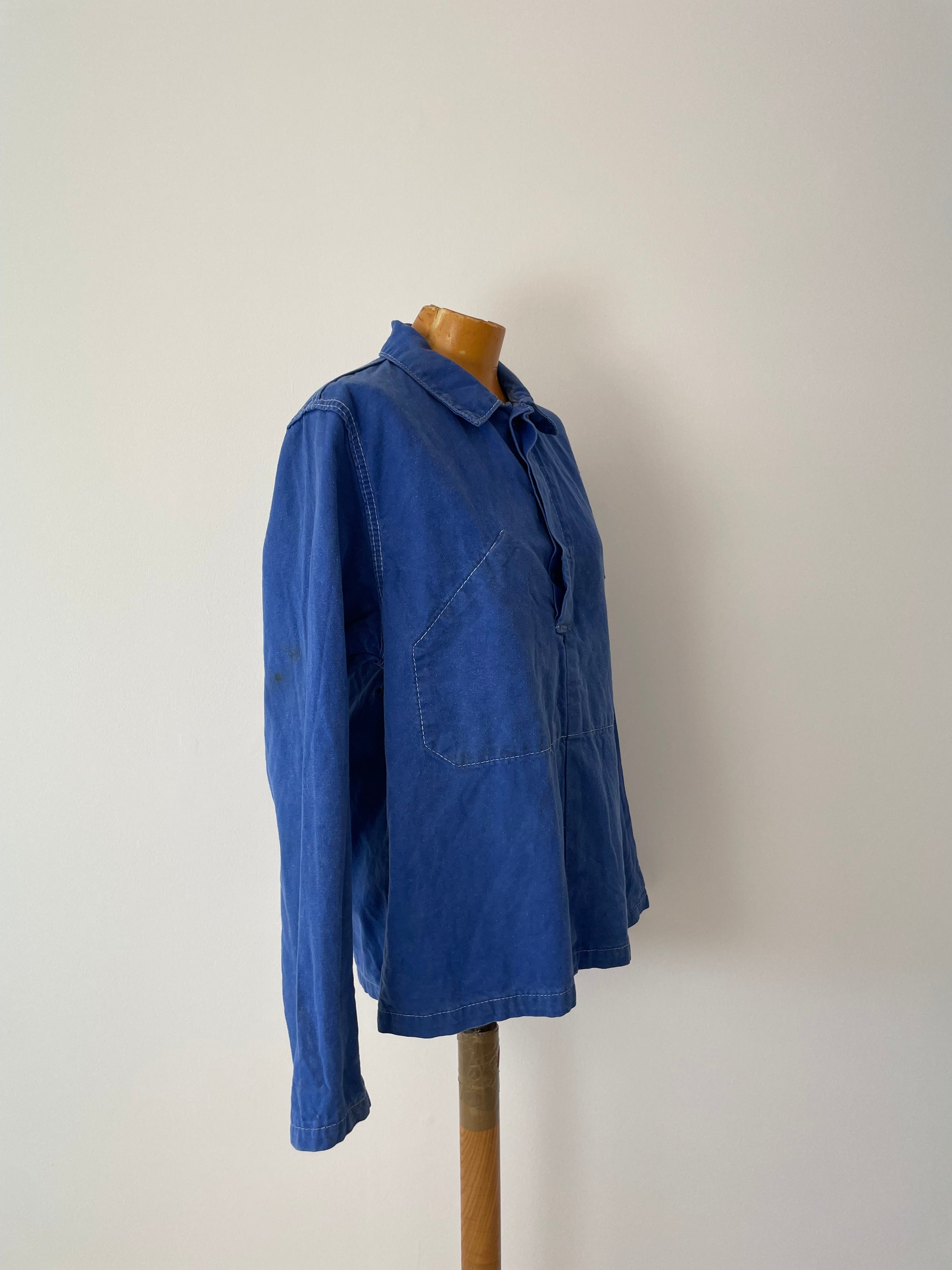 Vintage French Smock Workwear Top