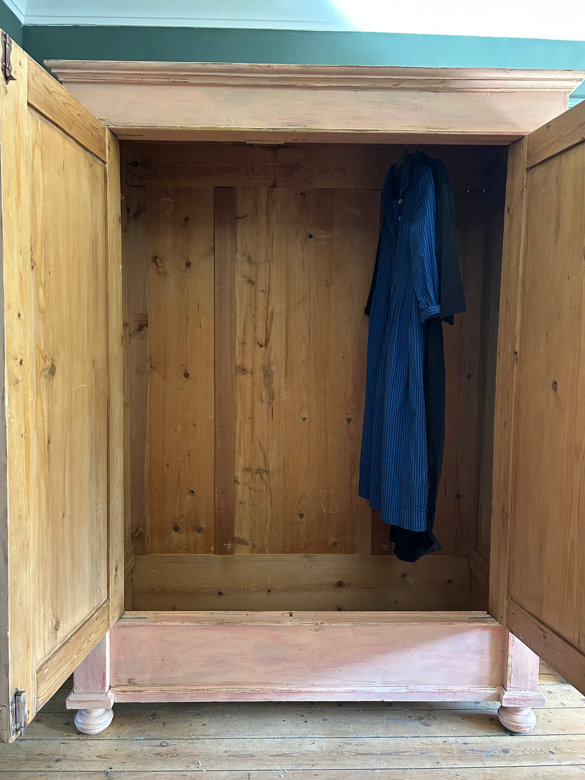 Vintage French Wardrobe with Swan Chinoiserie