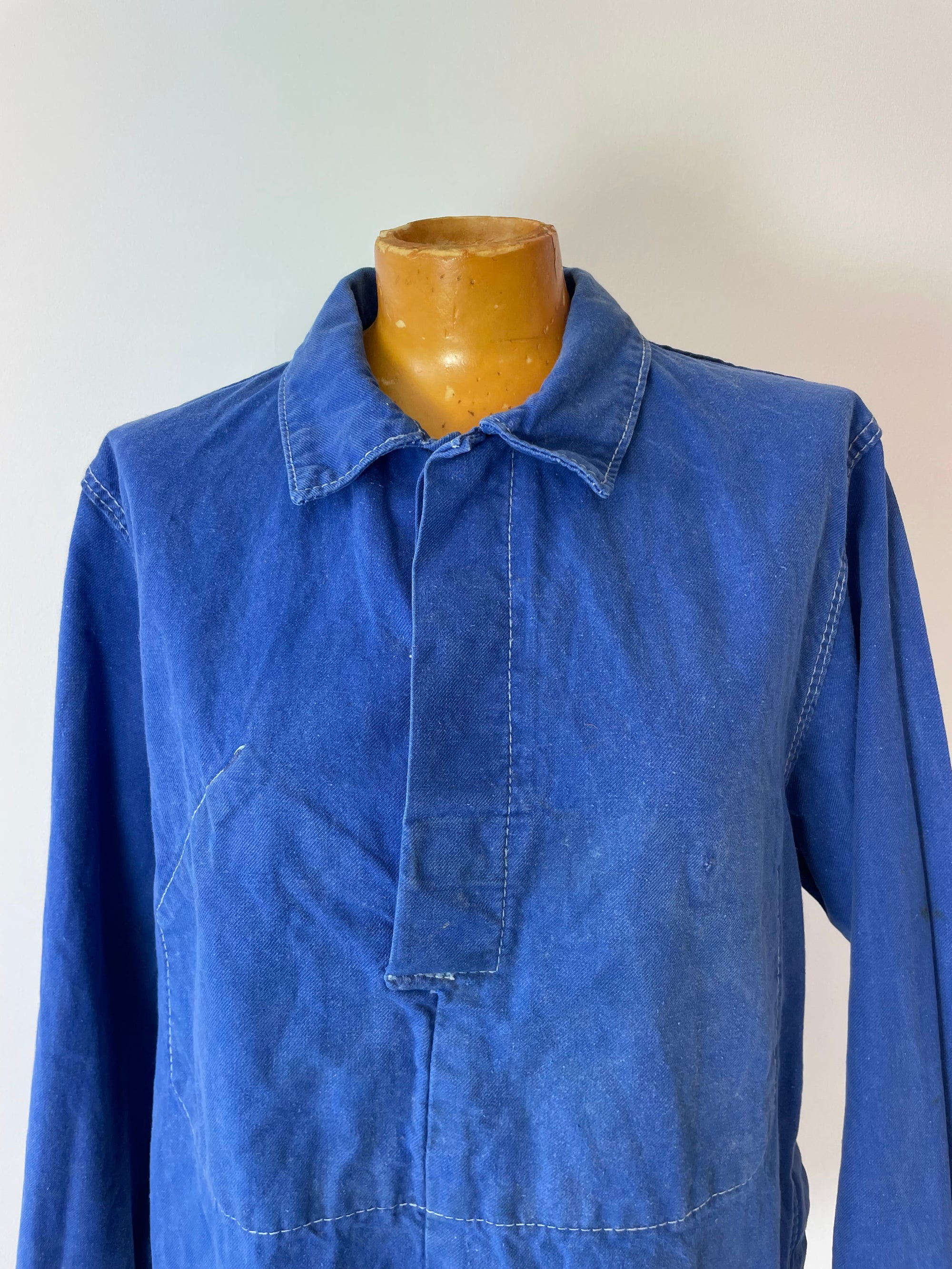 Vintage French Smock Workwear Top