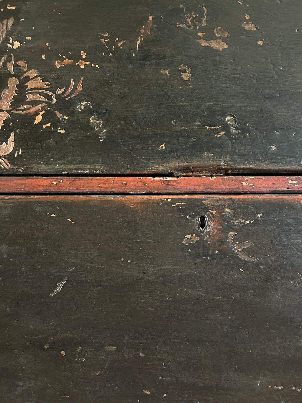 Antique Painted Drawers with Chinoiserie