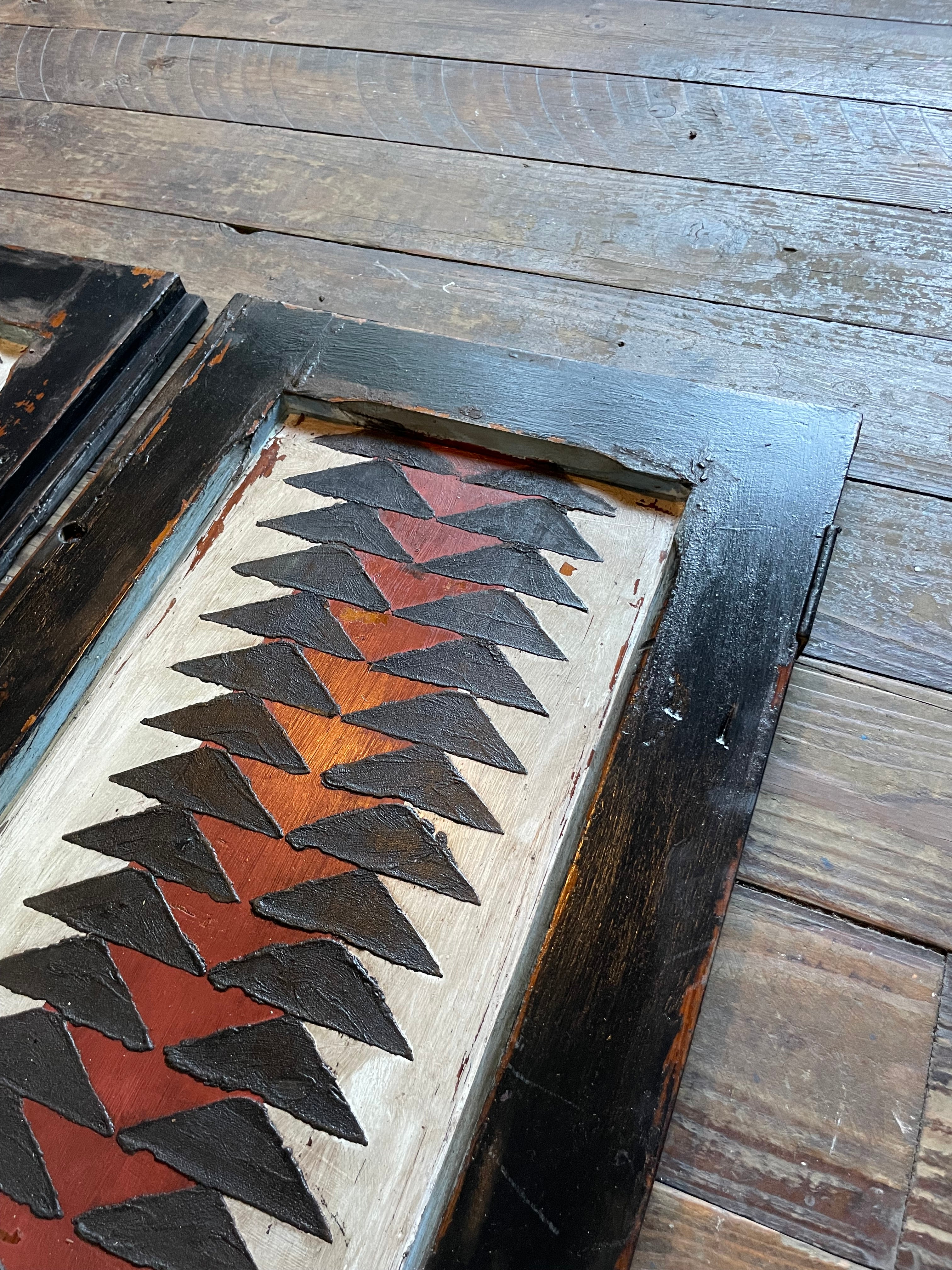 Vintage Pine Folk Art Wallhangings