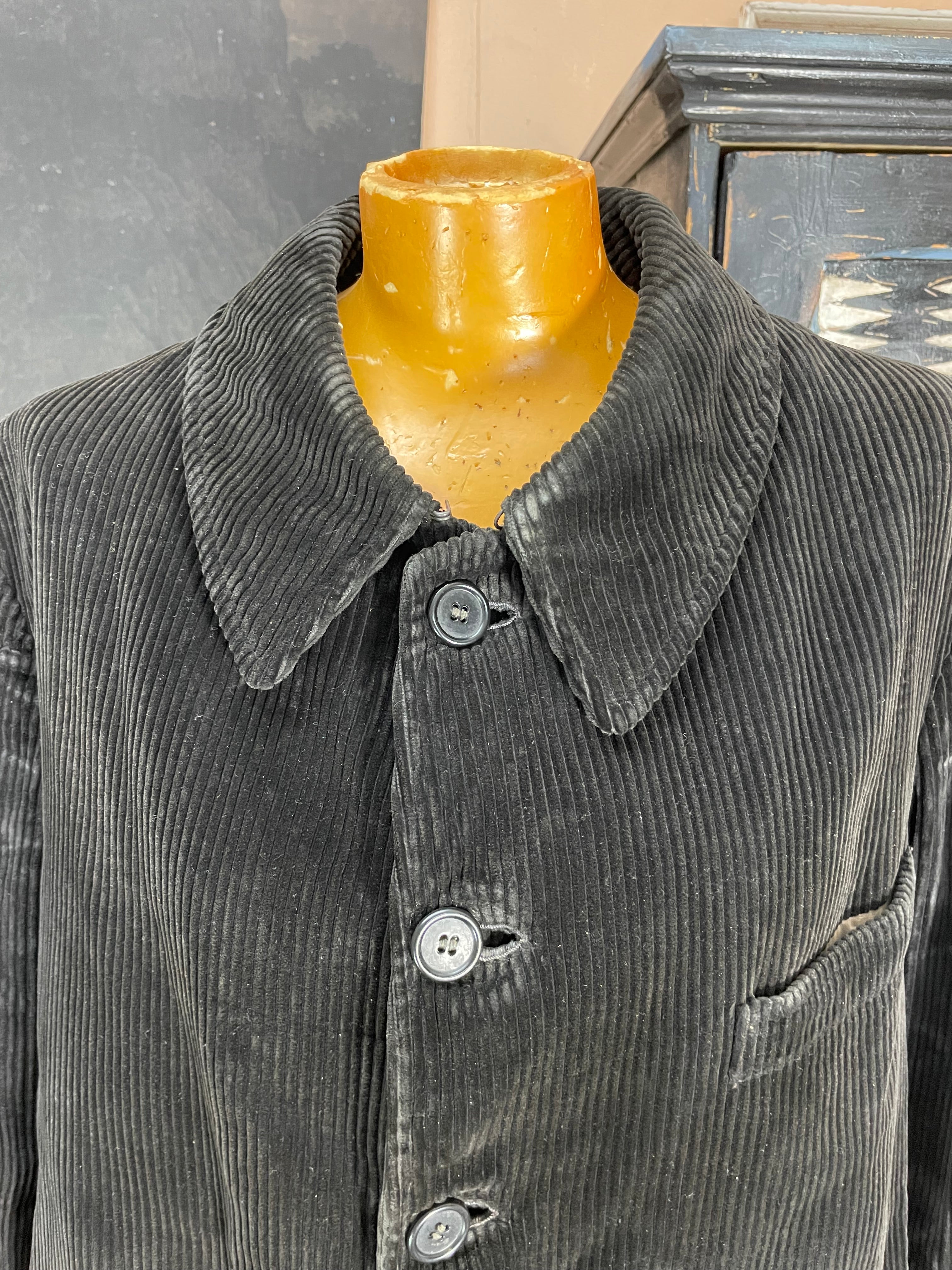 Vintage 1950s French Corduroy Workwear Jacket