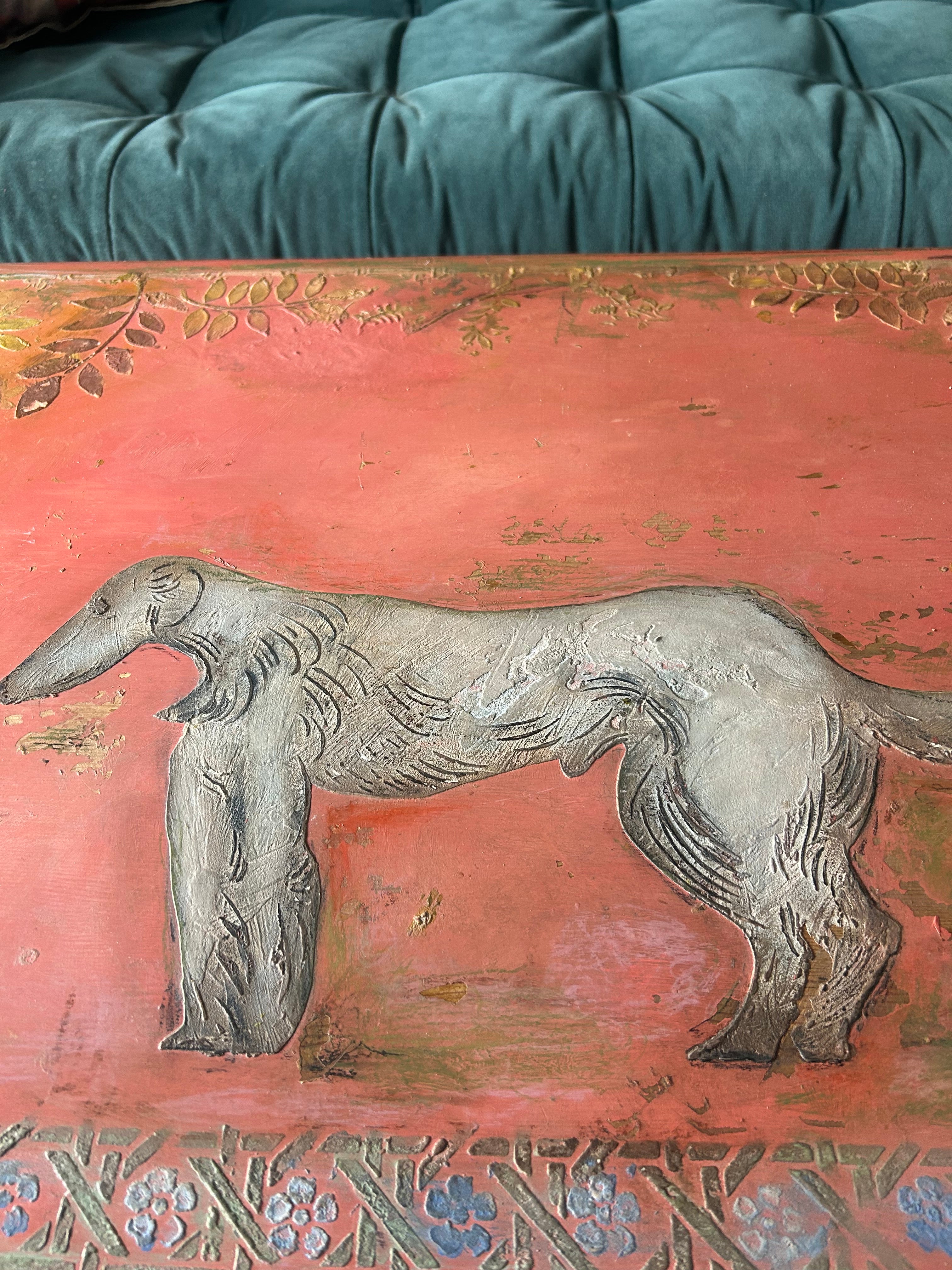 Vintage Painted Pine Bloomsbury Inspired Coffee Table