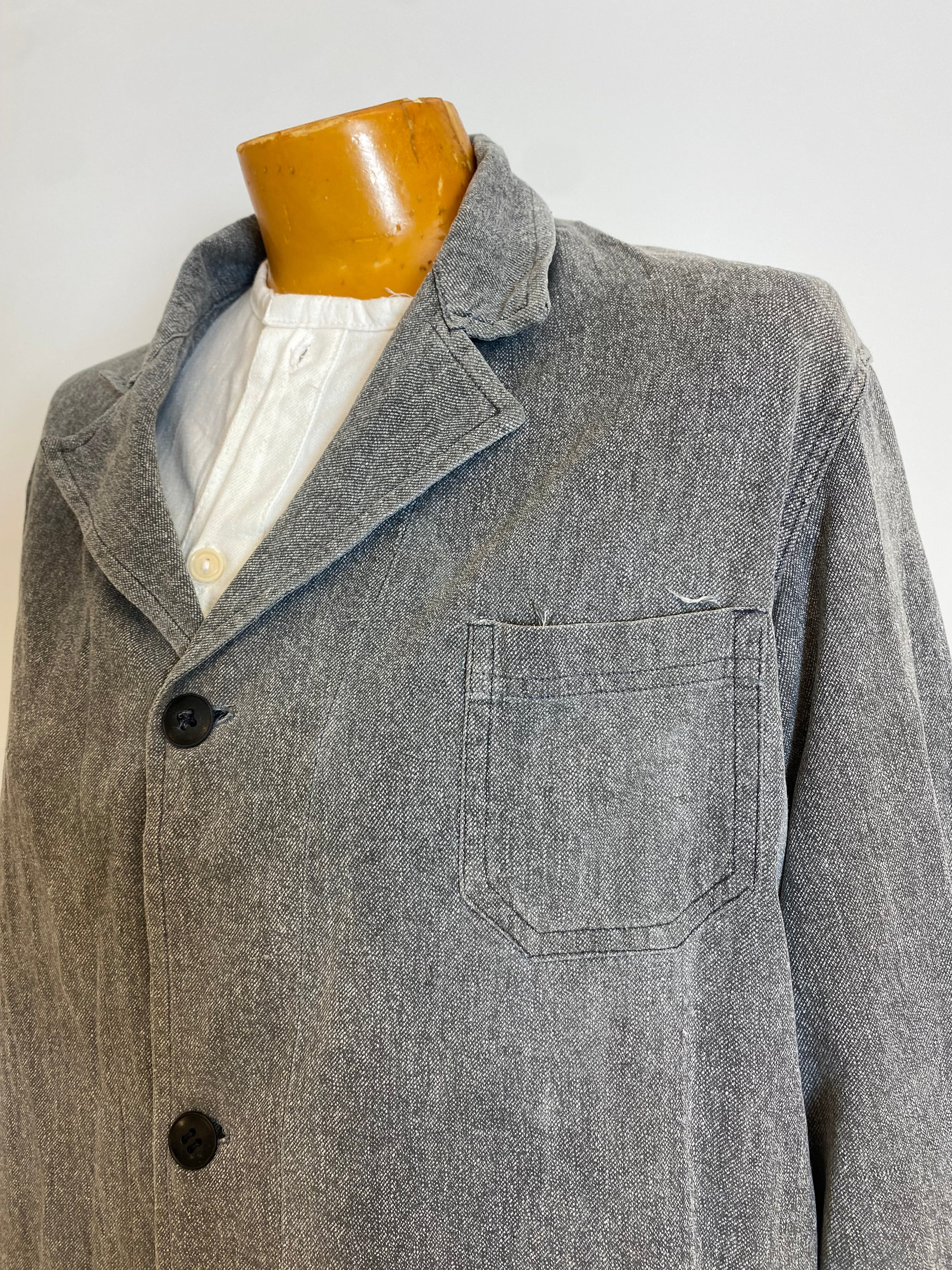 Vintage French 1960s Salt and Pepper Atelier Jacket