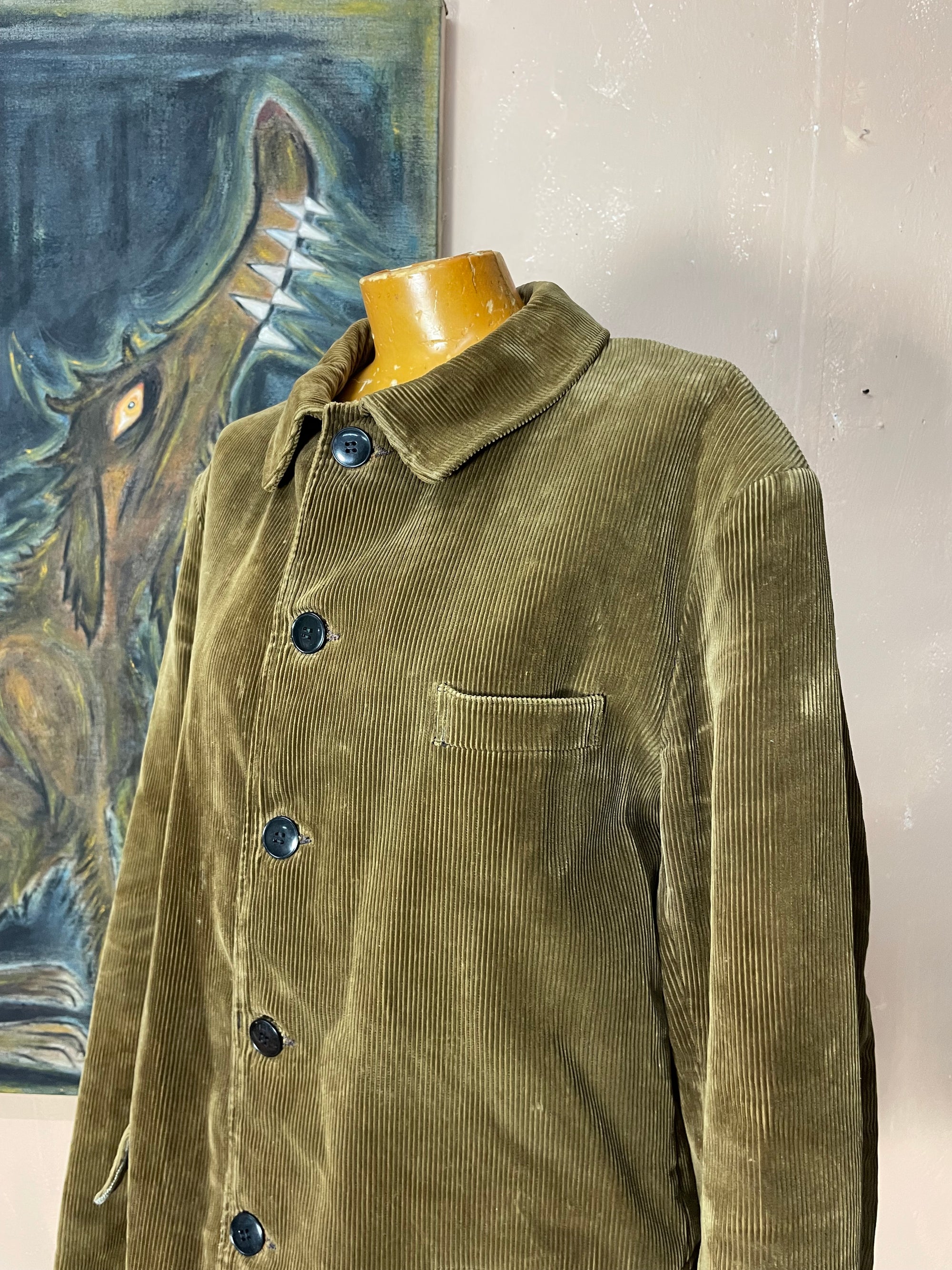 Vintage French 1950s Corduroy Jacket