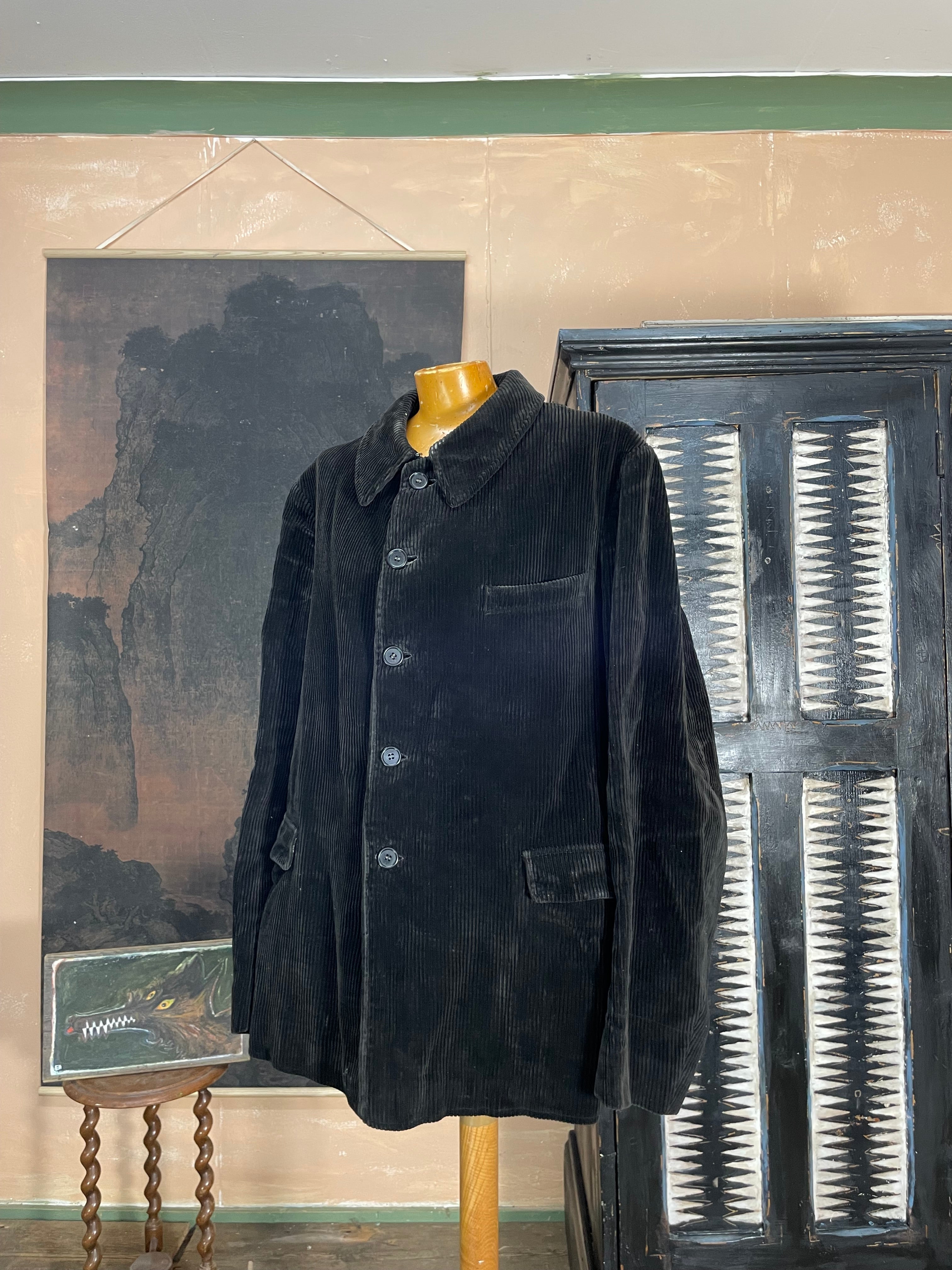 Vintage 1950s French Corduroy Workwear Jacket