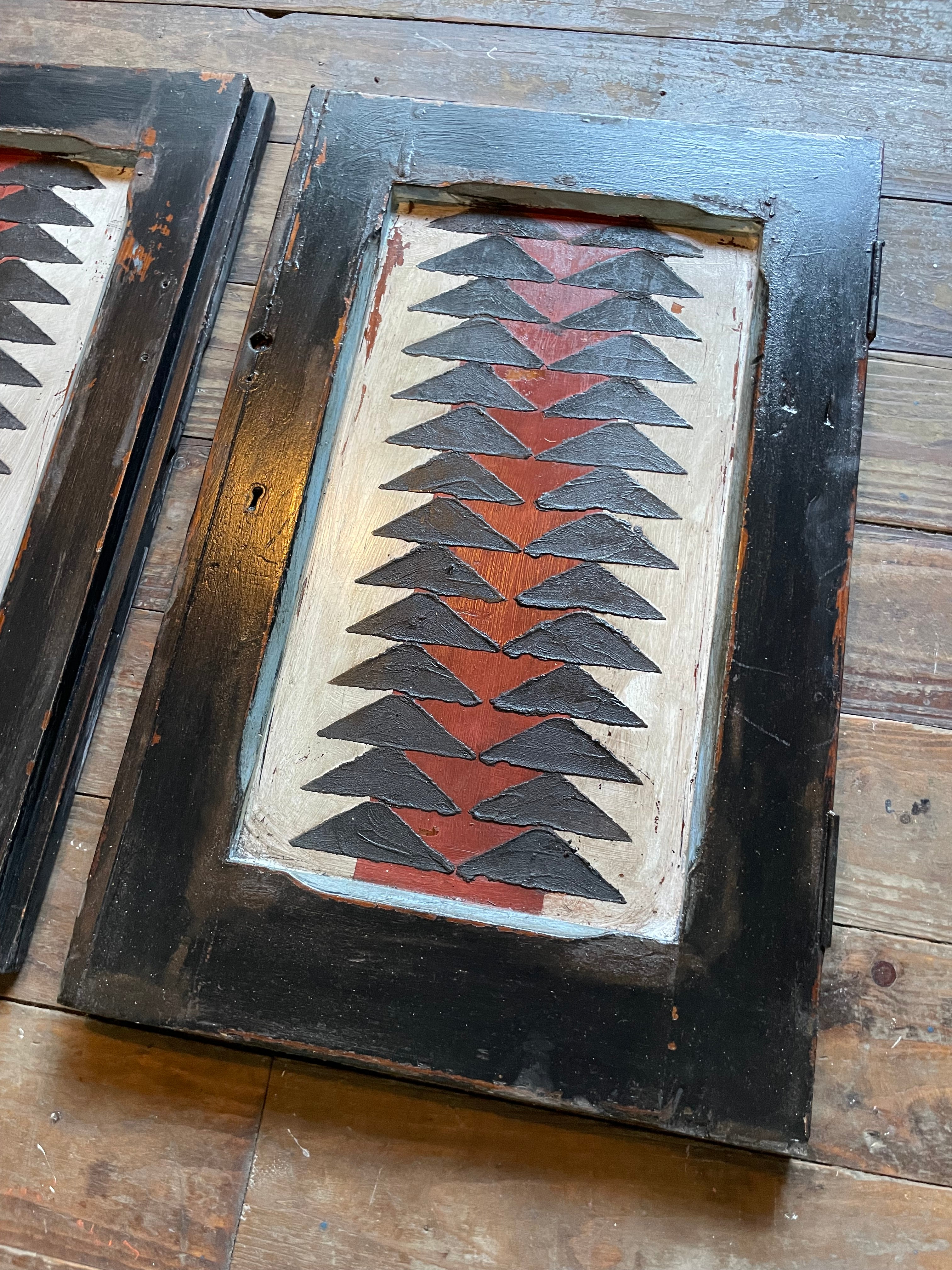 Vintage Pine Folk Art Wallhangings