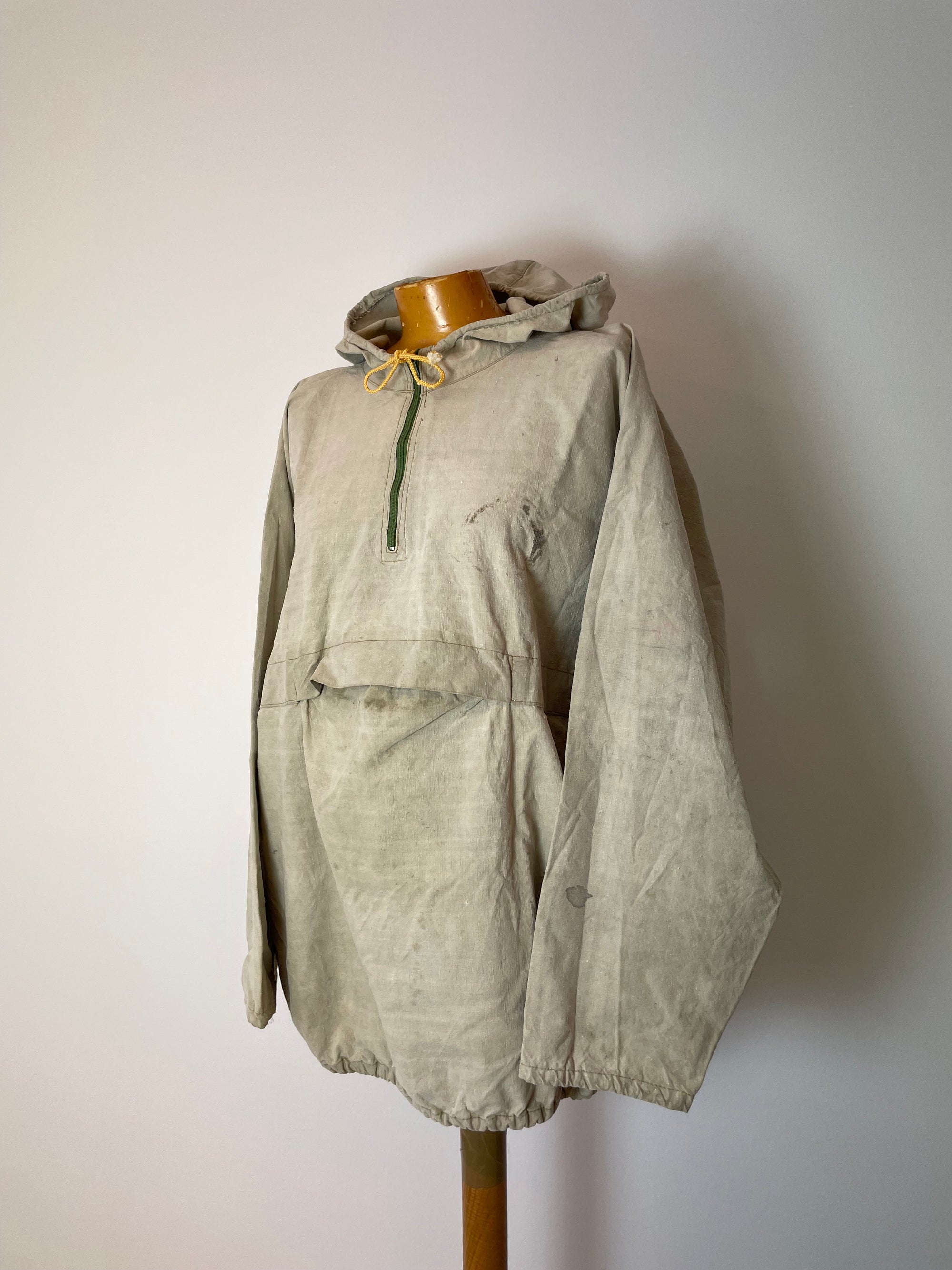 Vintage 1960s French Military Canvas Smock