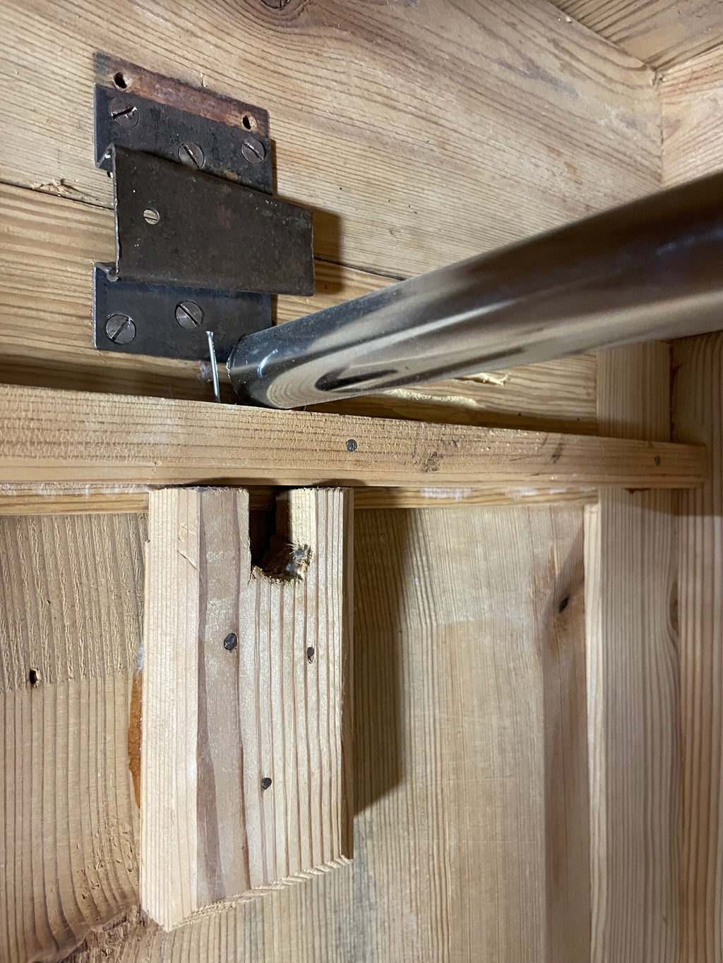 Vintage Knockdown Double Painted Wardrobe with Chinoiserie Panels