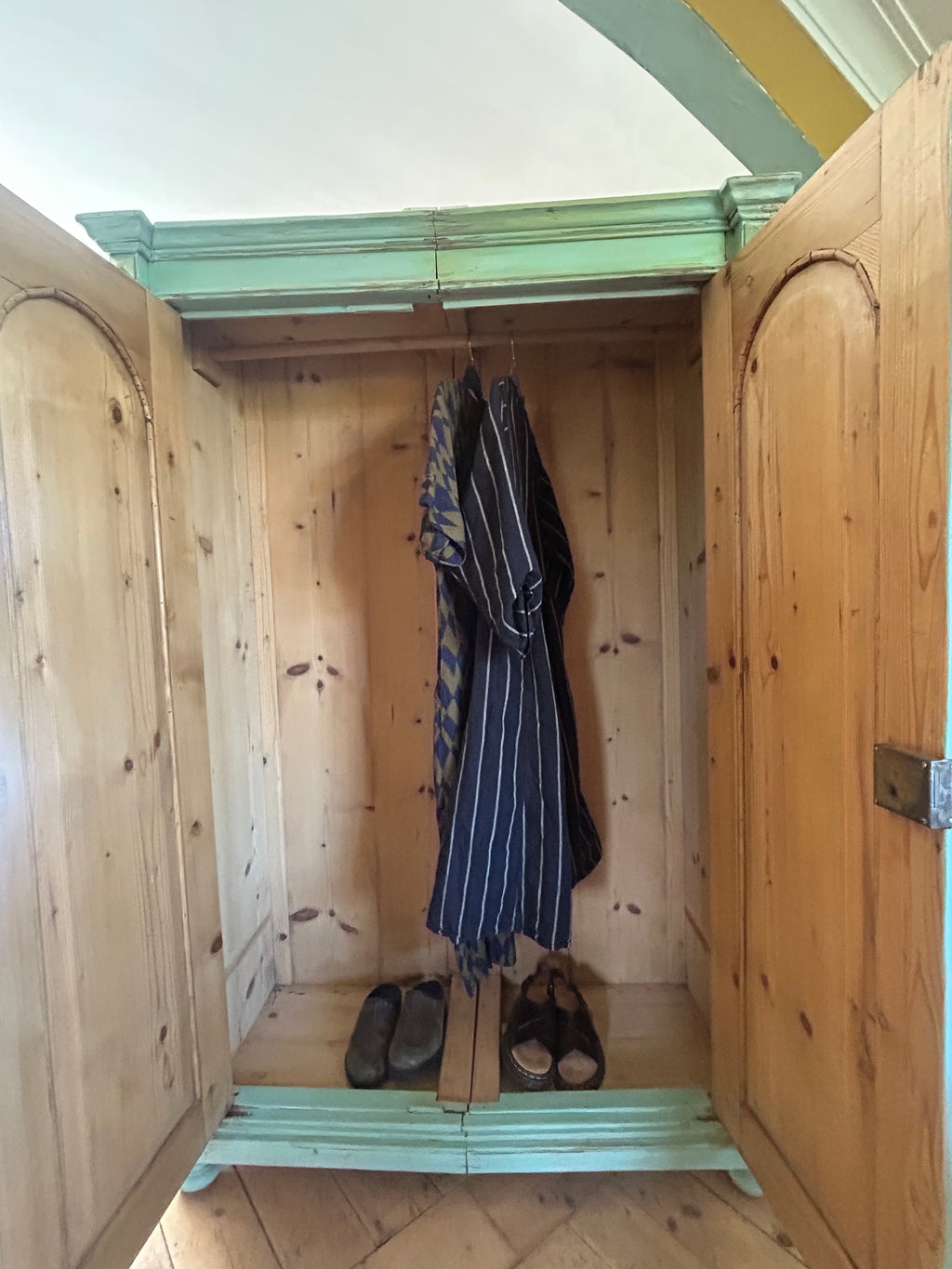 Vintage Armoire with Chinoiserie Panels