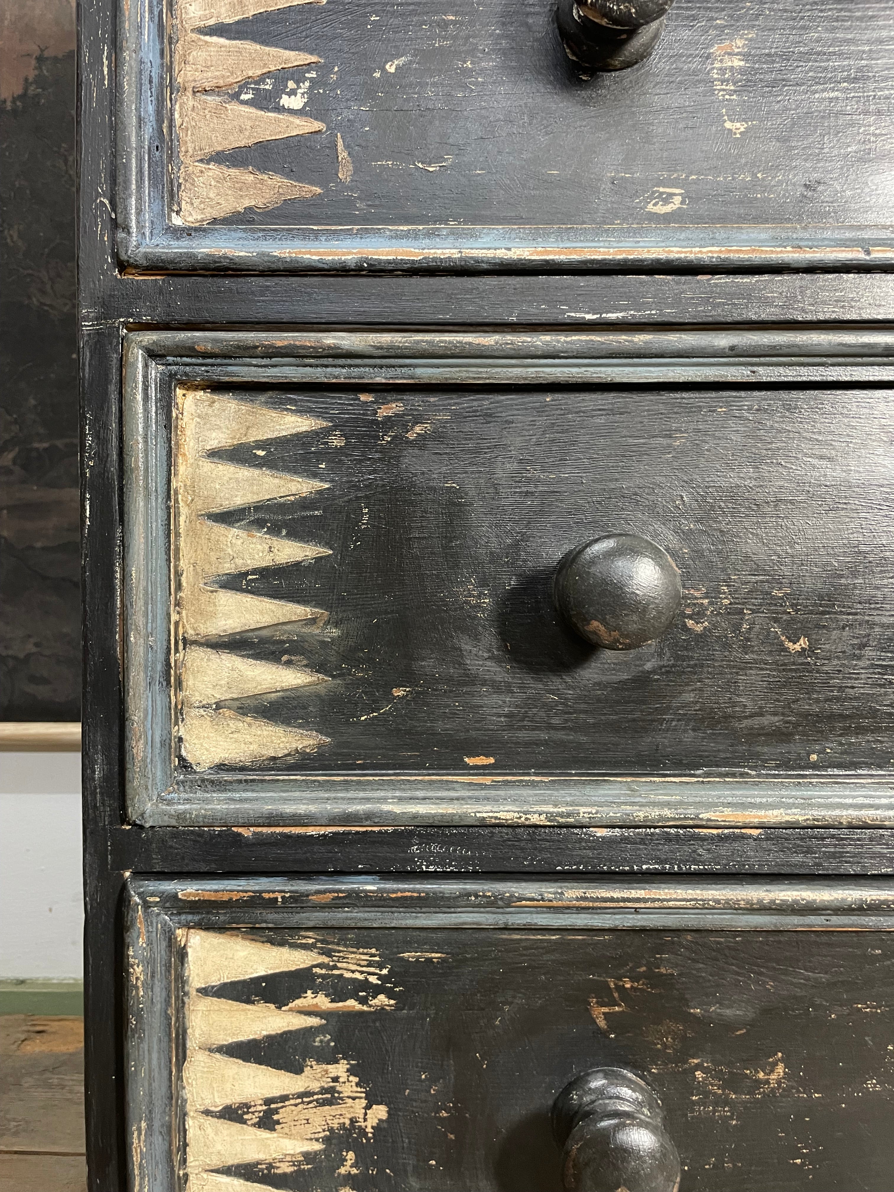 Vintage Folk Art Chest of Drawers
