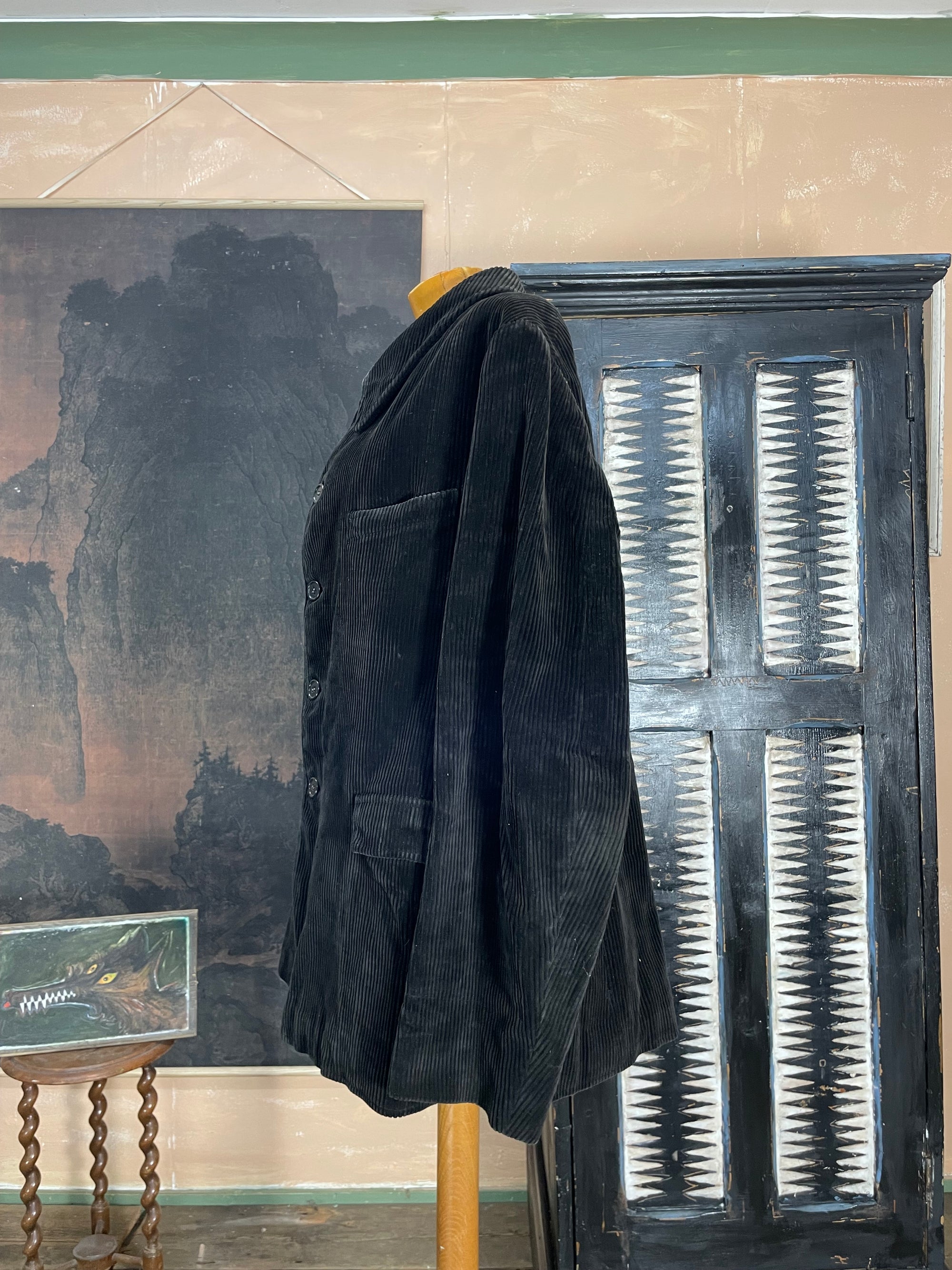 Vintage 1950s French Corduroy Workwear Jacket