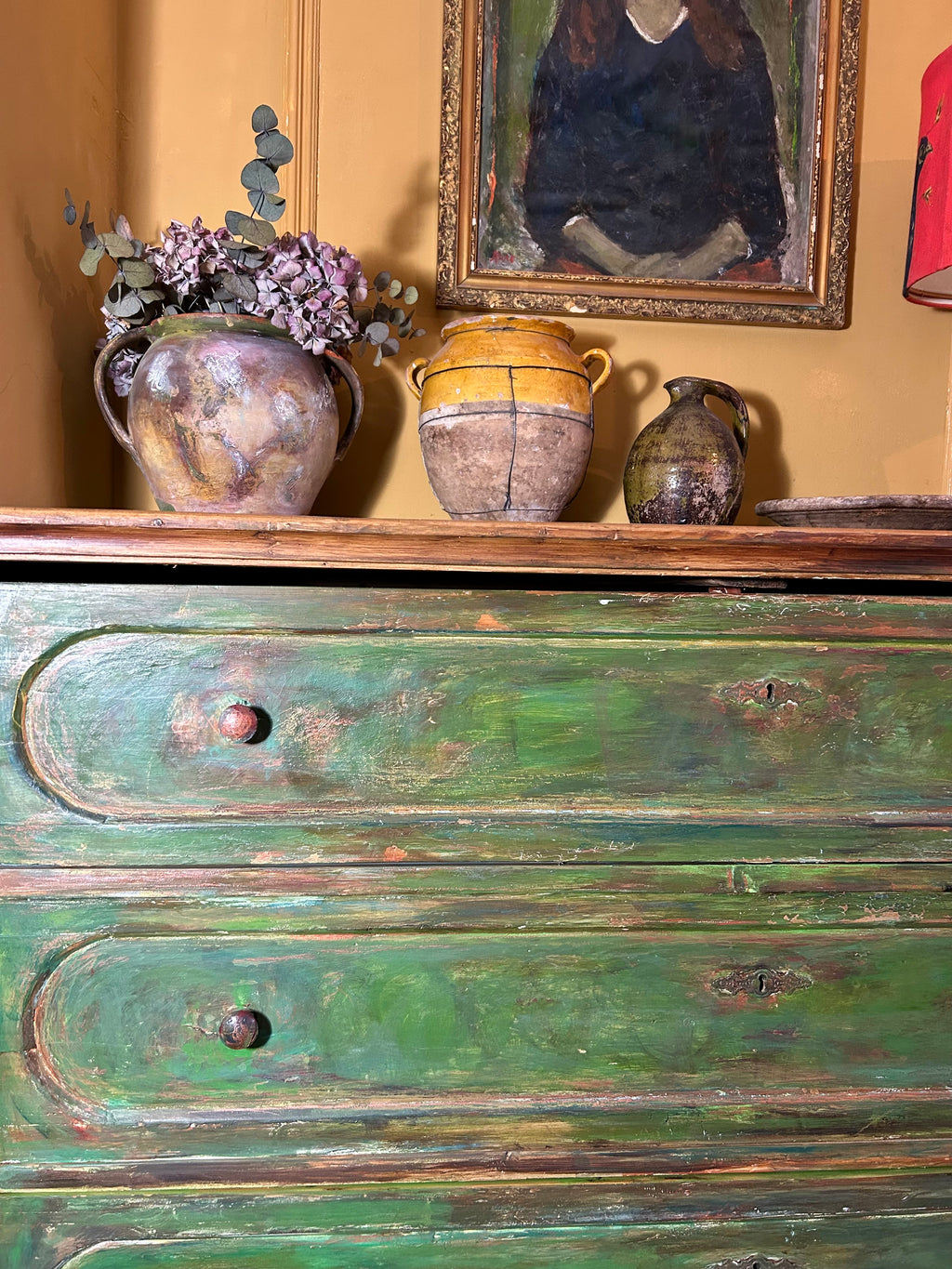Vintage Painted Large Chest of Drawers