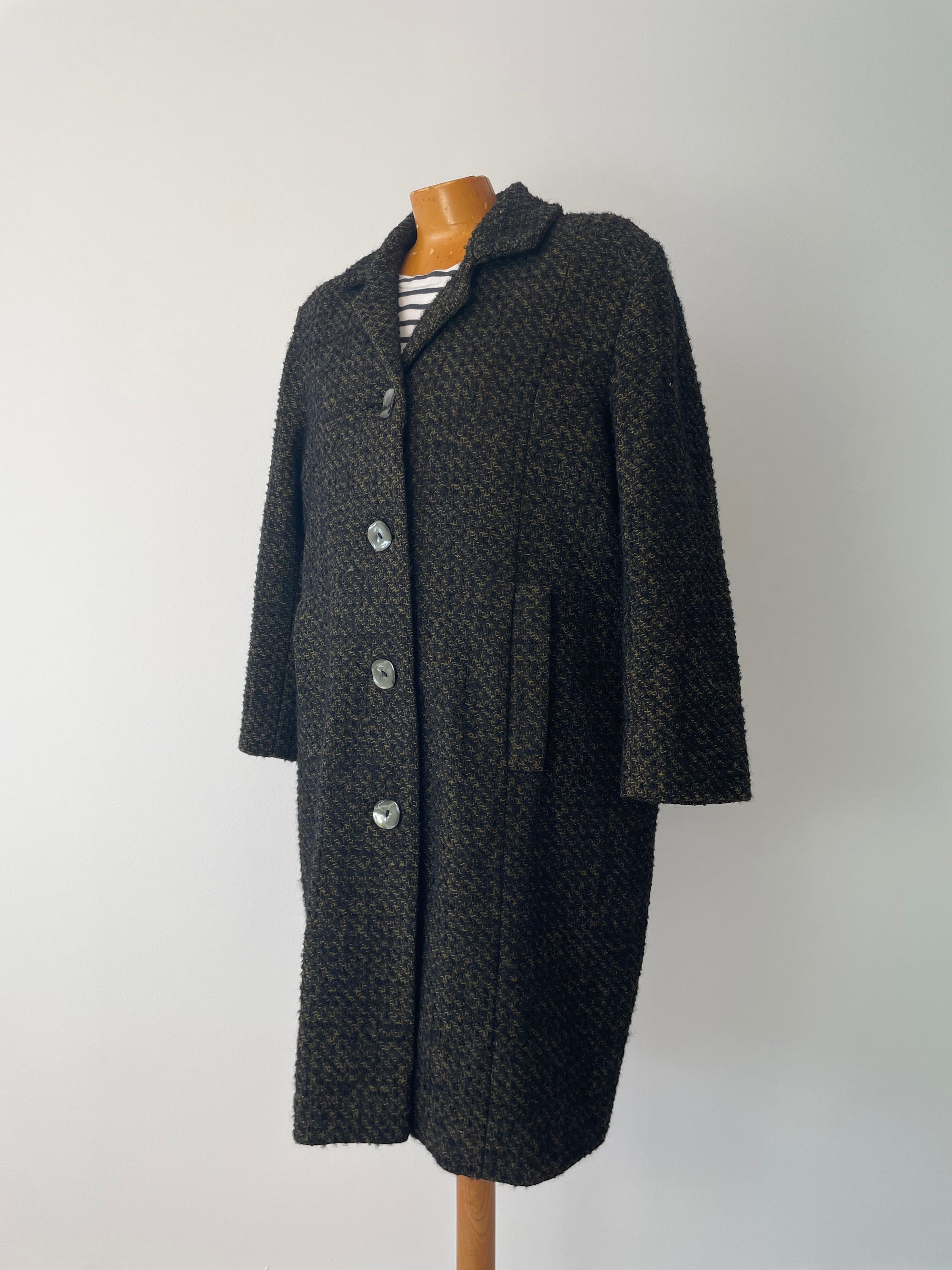 Vintage French 1930’s Tweed Overcoat