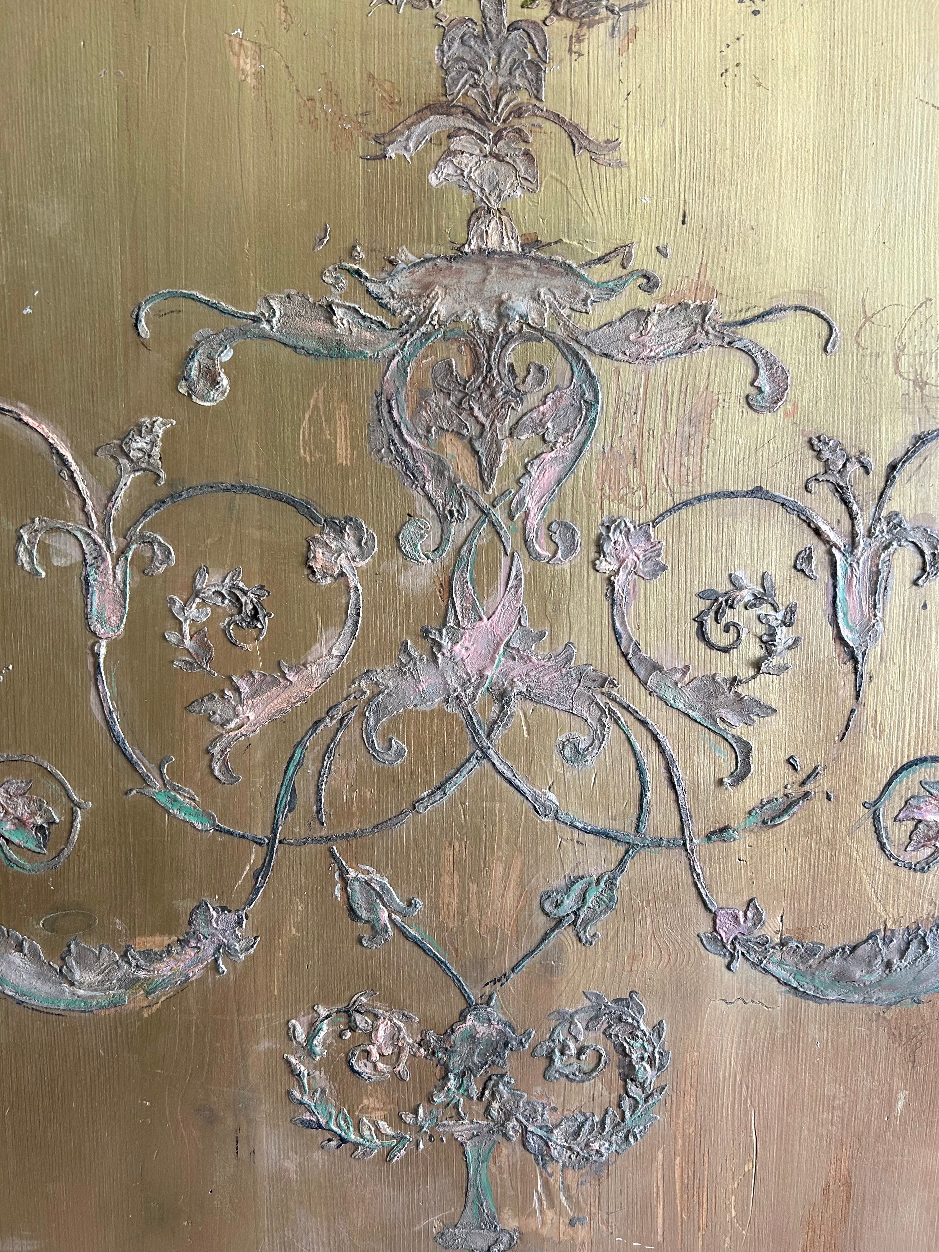 Painted Pine Armoire with Swan ( Reserved,Commission Piece)