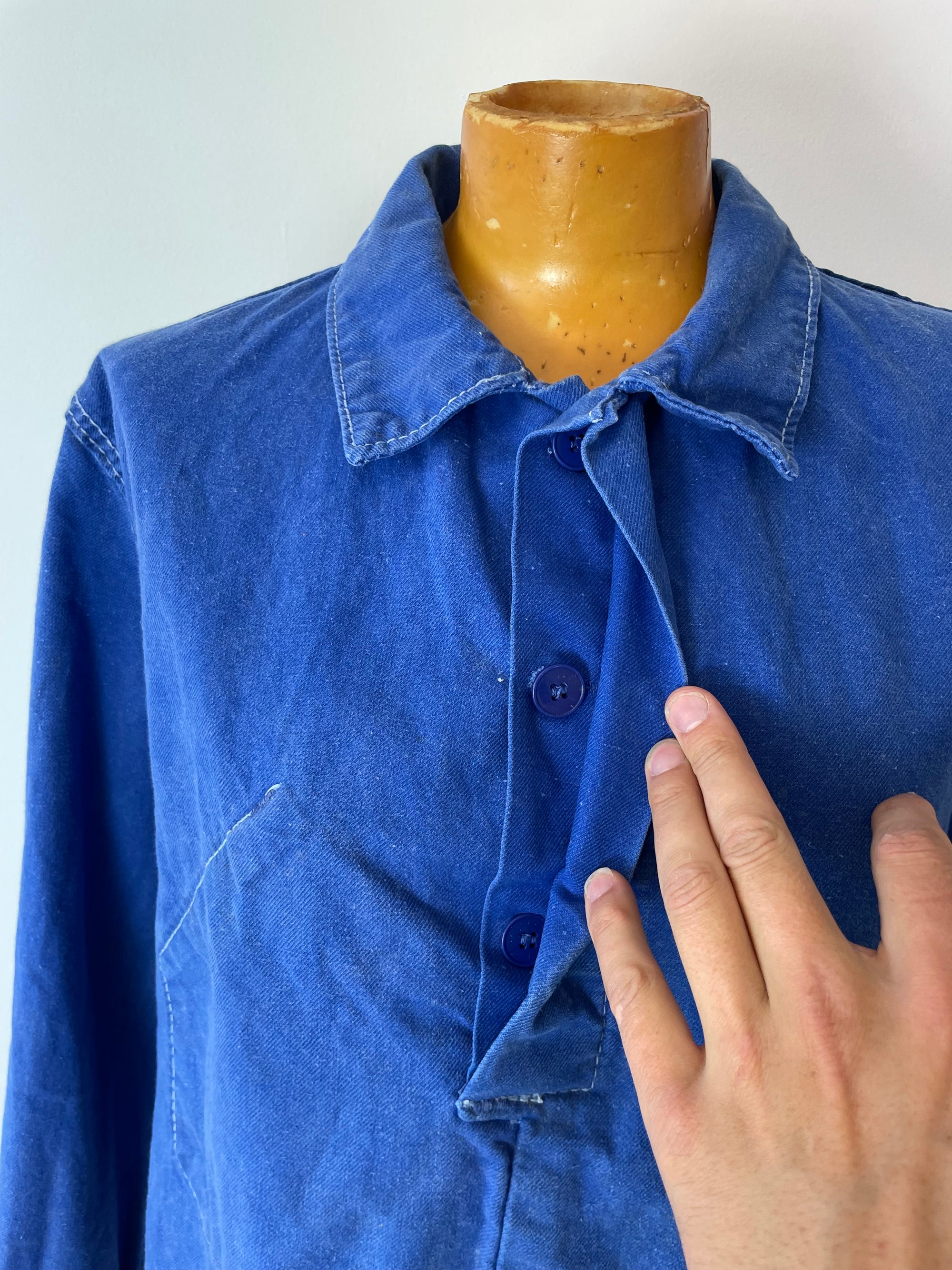 Vintage French Smock Workwear Top