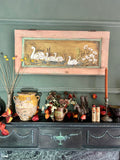 Reclaimed Pine Door Swan Wall Hanging