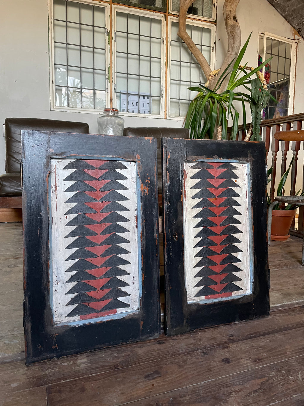 Vintage Pine Folk Art Wallhangings
