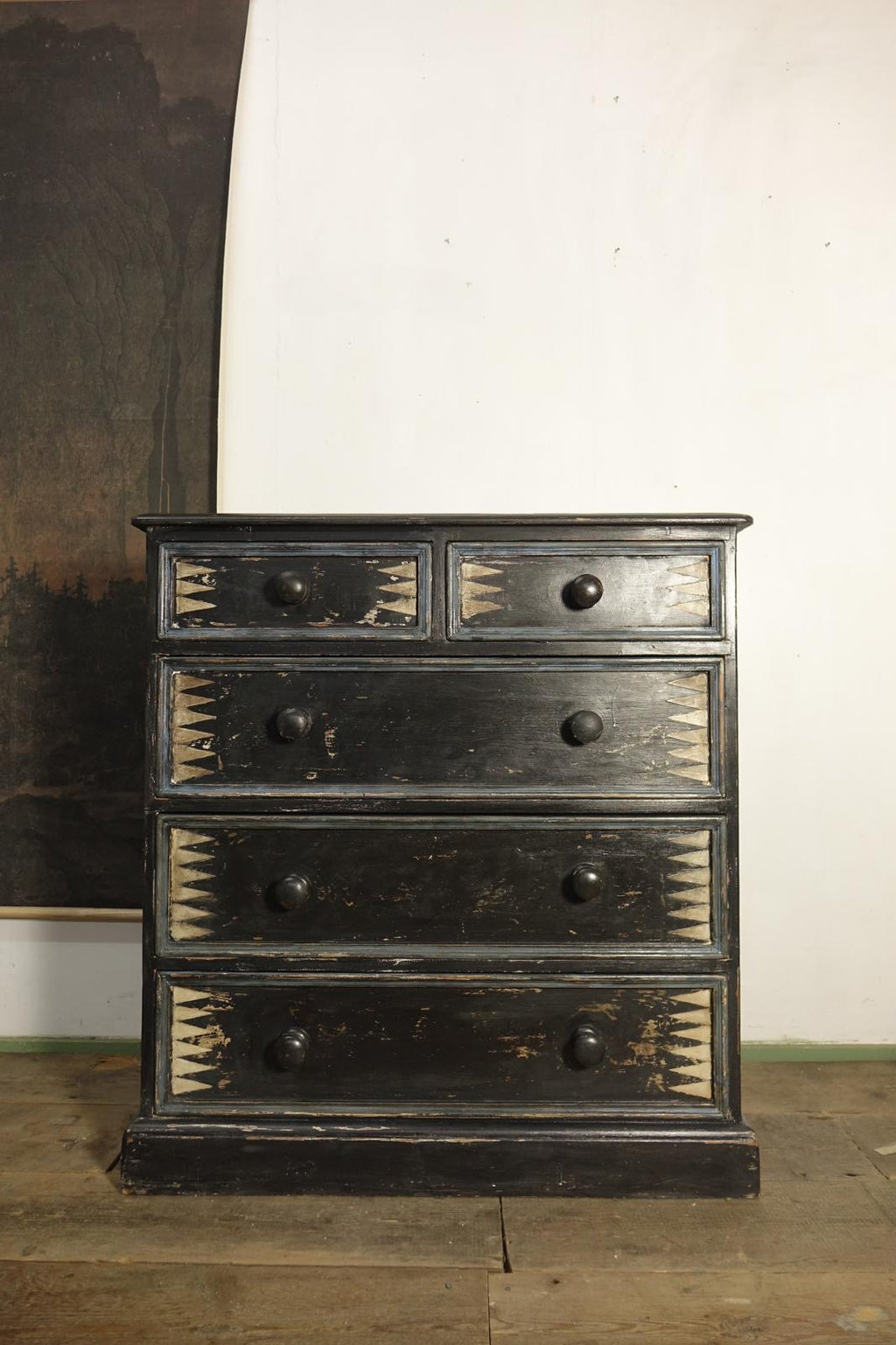 Vintage Folk Art Chest of Drawers