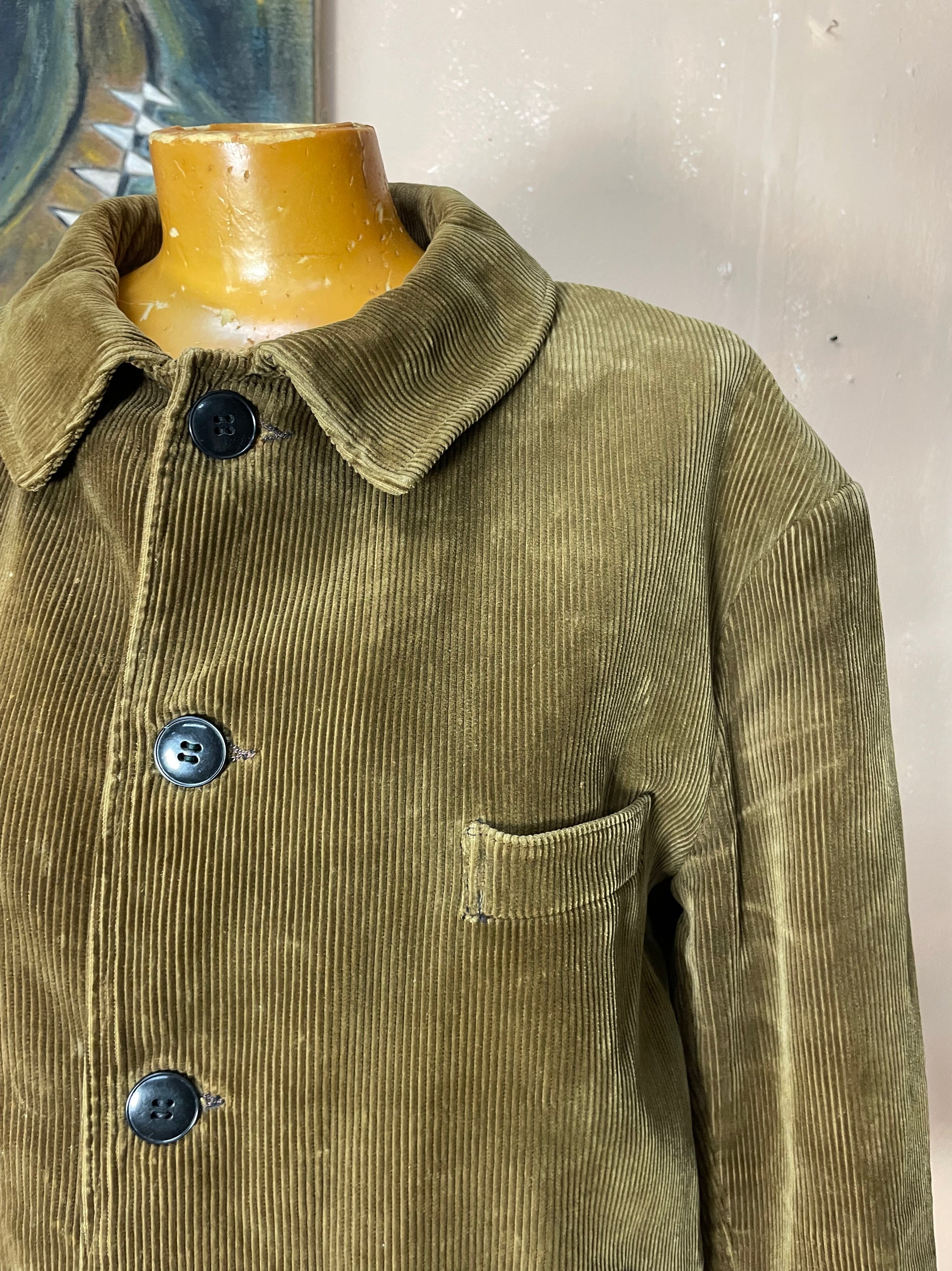 Vintage French 1950s Corduroy Jacket