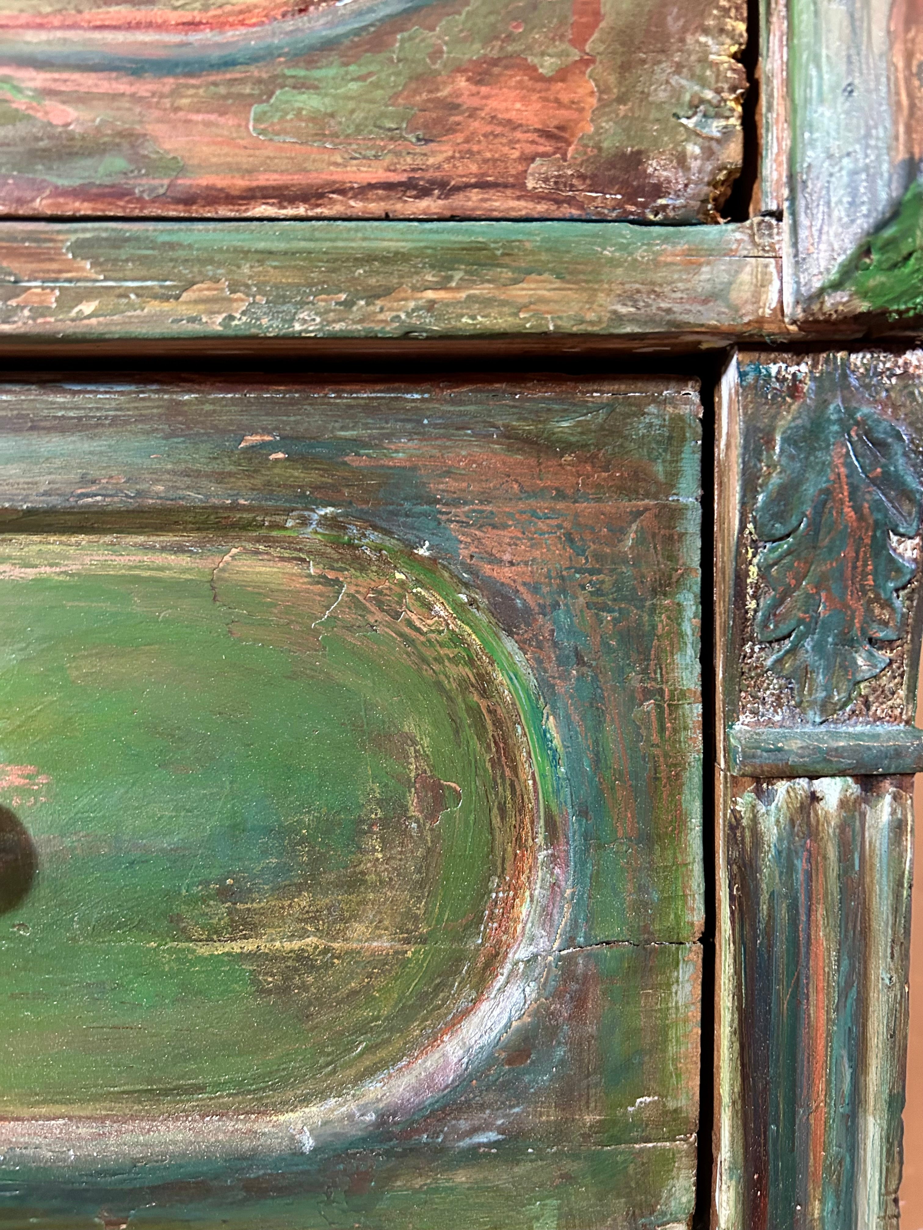 Vintage Painted Large Chest of Drawers