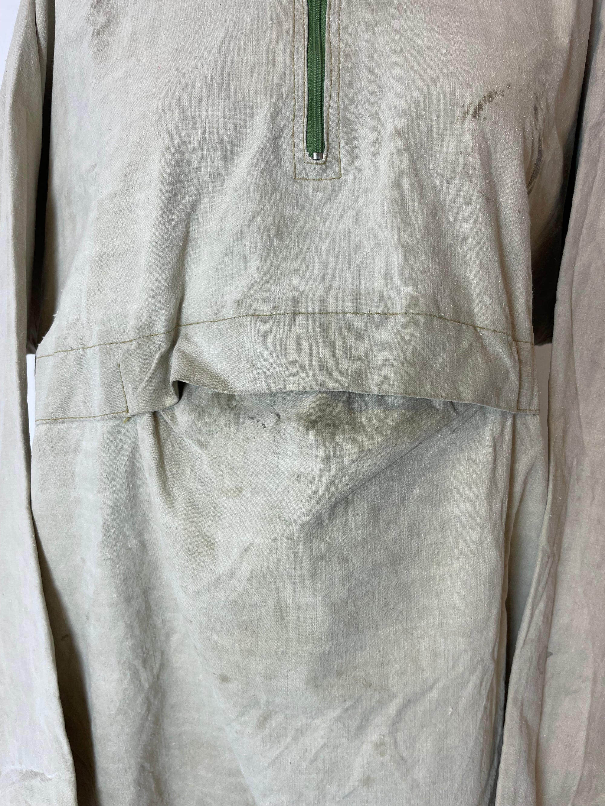 Vintage 1960s French Military Canvas Smock