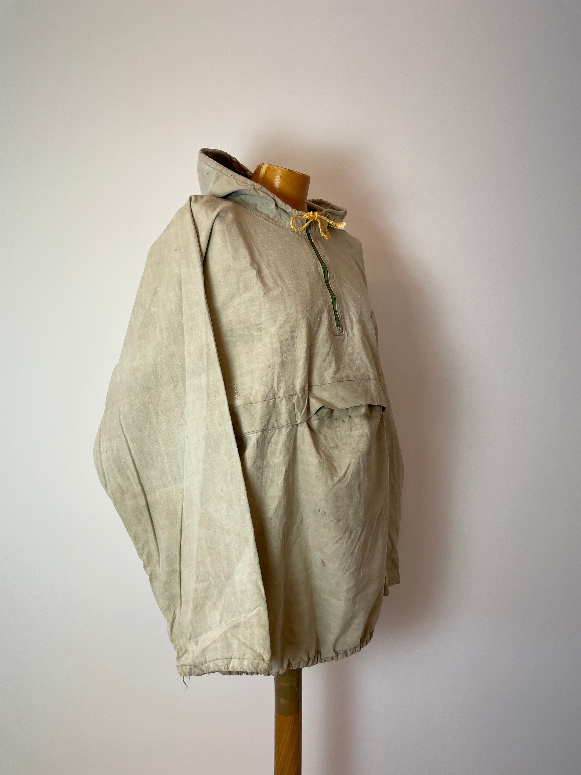 Vintage 1960s French Military Canvas Smock